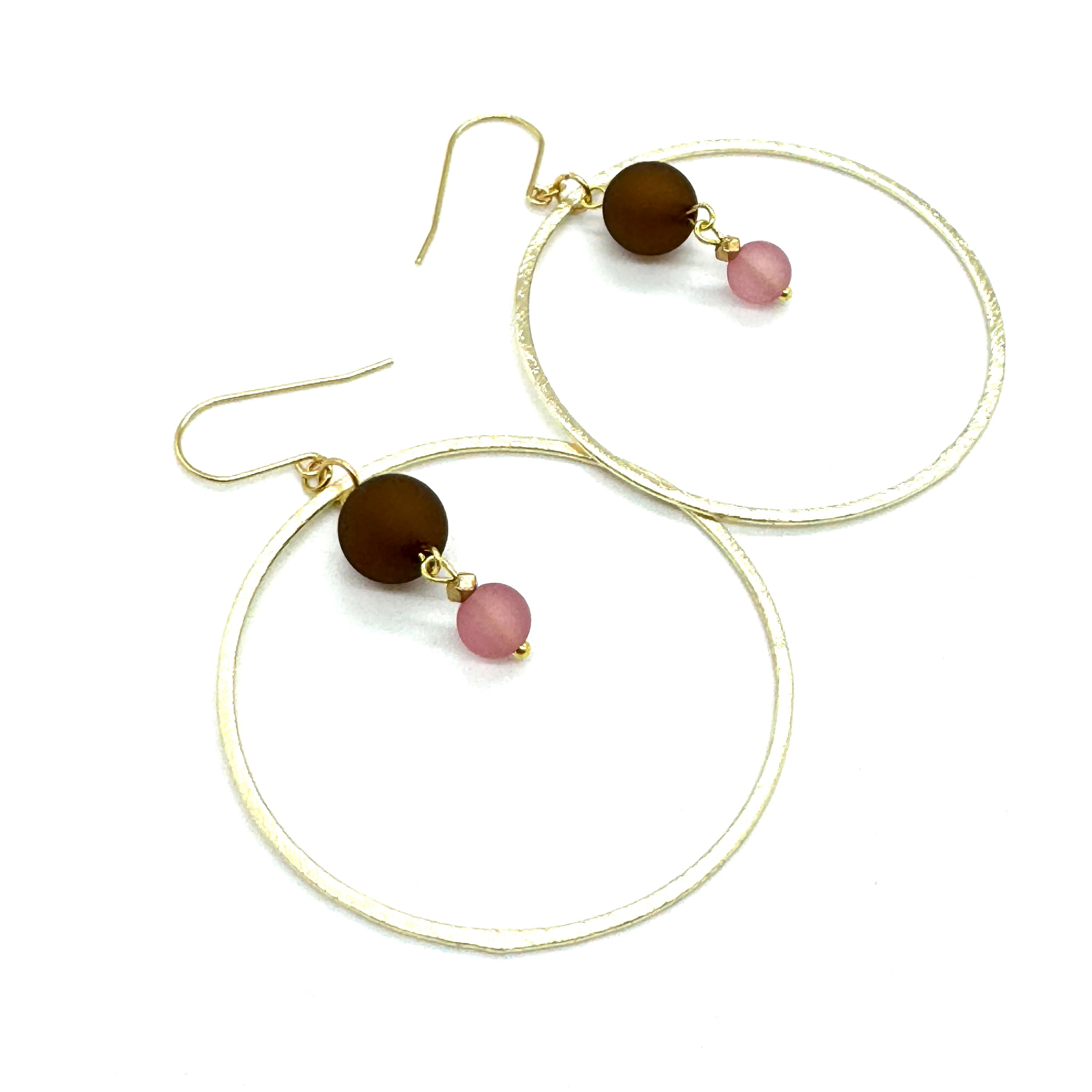 Chic Golden Globe Drop Earrings