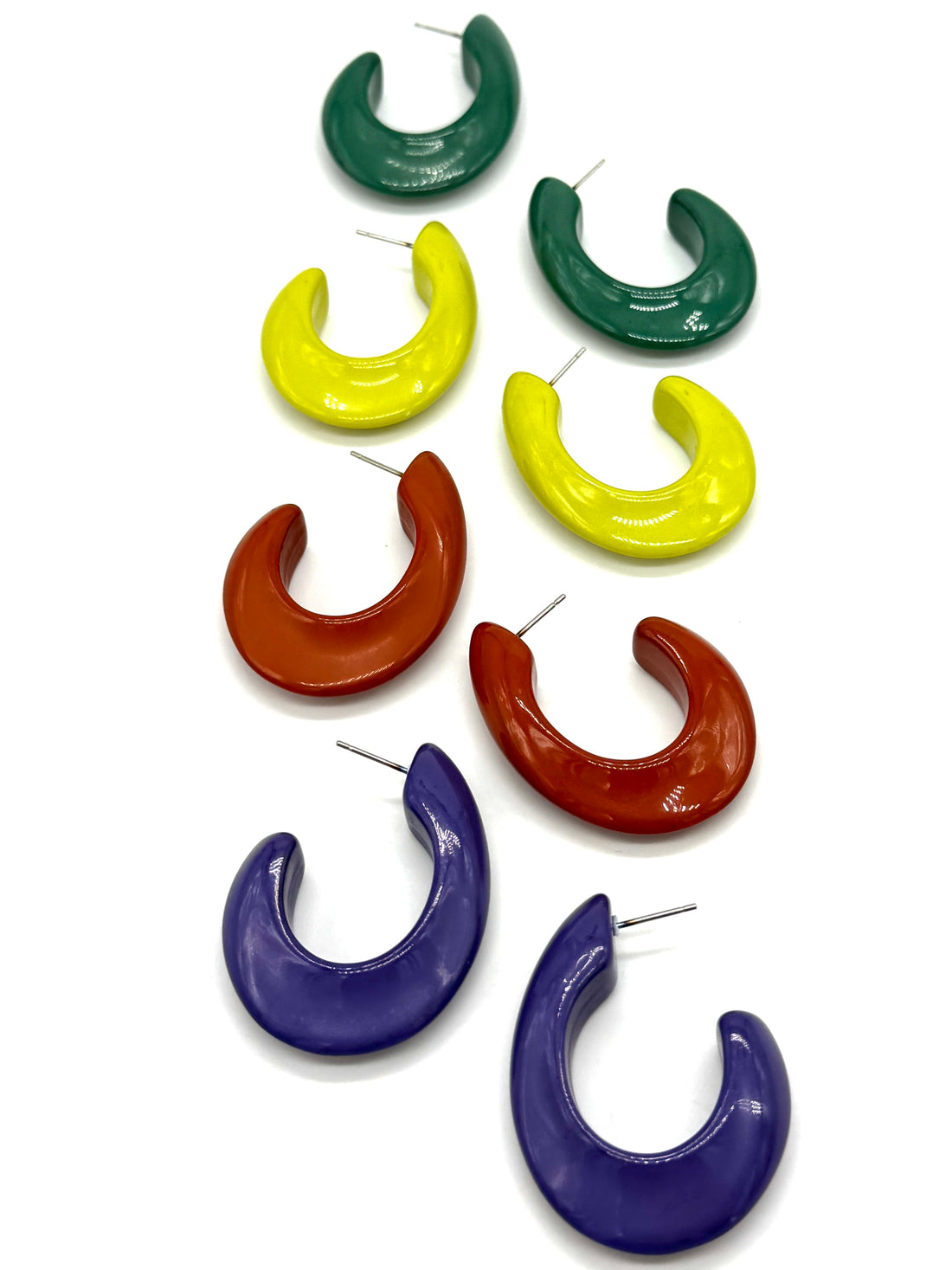 Shizuku Oval Hoop Earrings