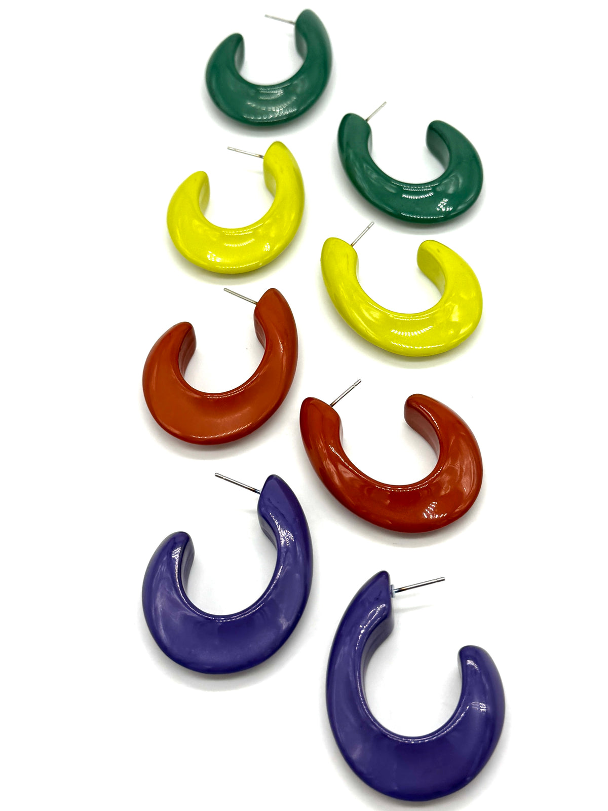 Shizuku Oval Hoop Earrings