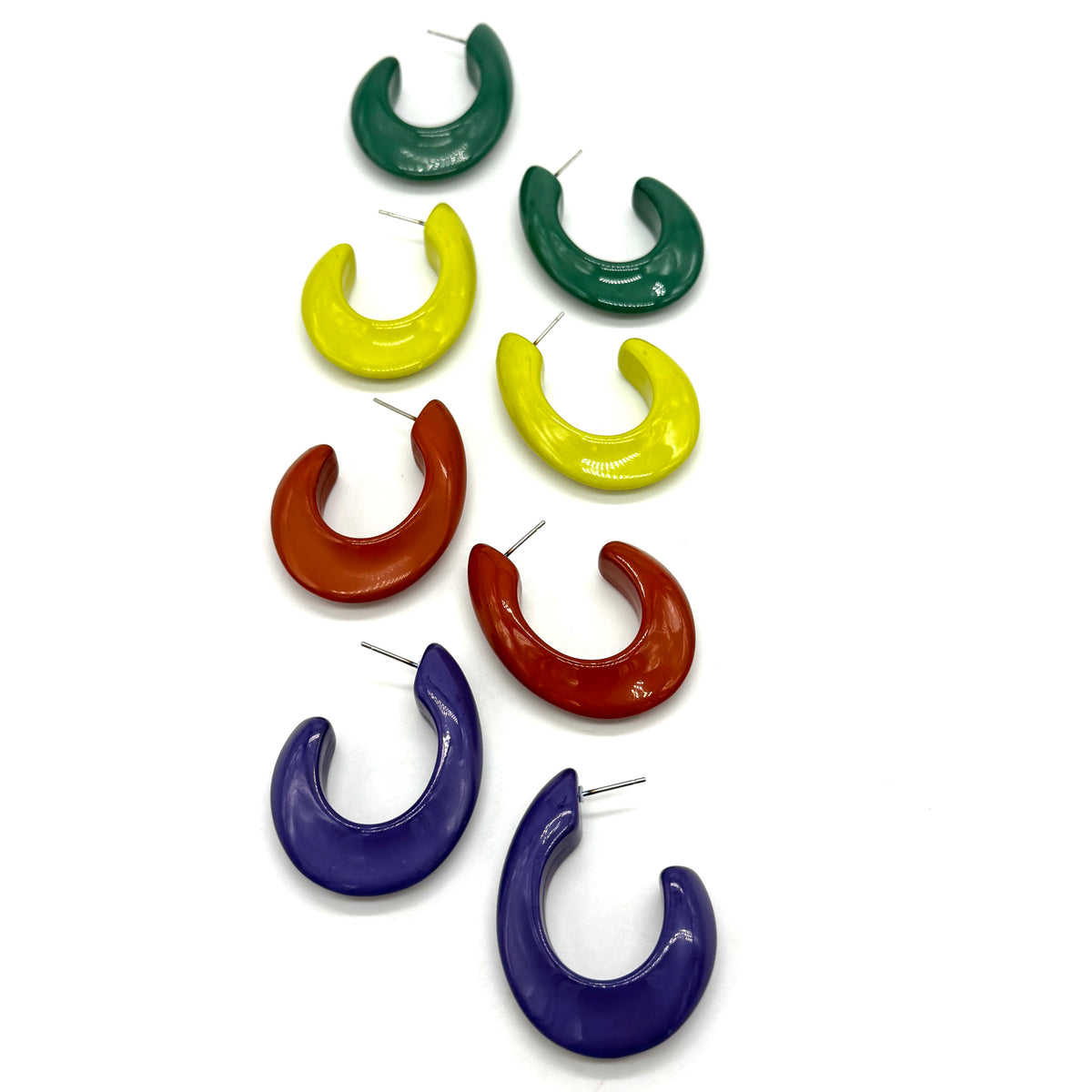 Shizuku Oval Hoop Earrings