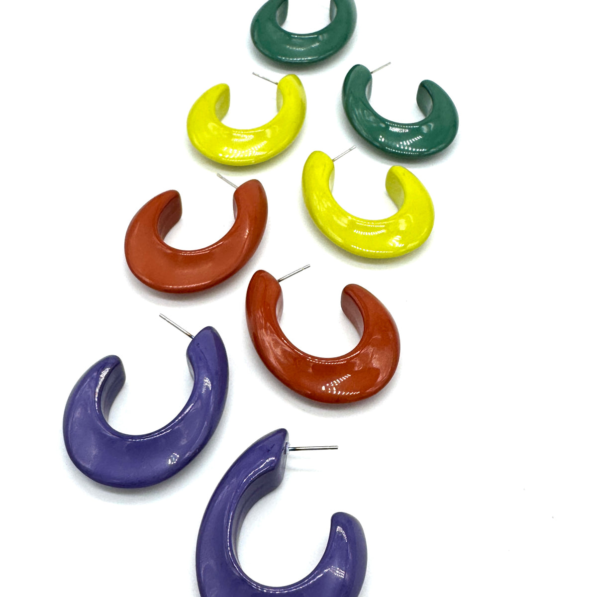 Shizuku Oval Hoop Earrings