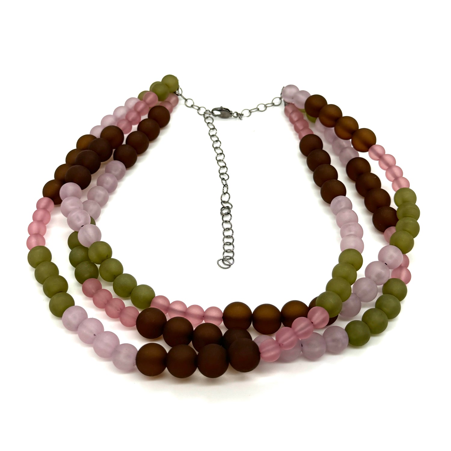 Muted Tapestry Frosted Morgan Necklace