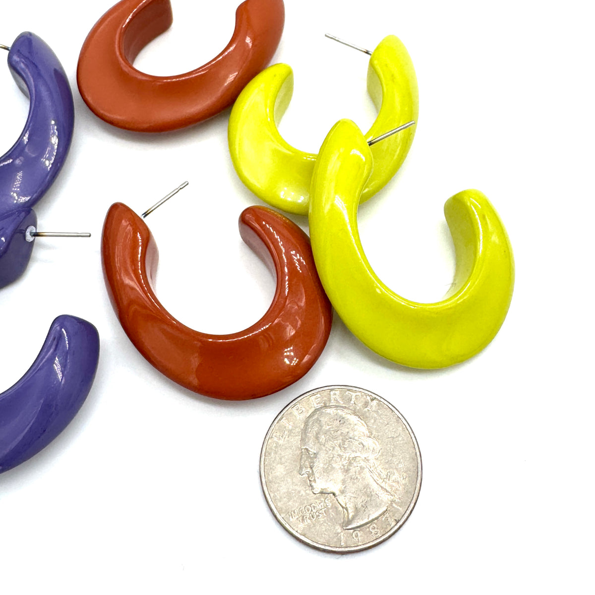 Shizuku Oval Hoop Earrings