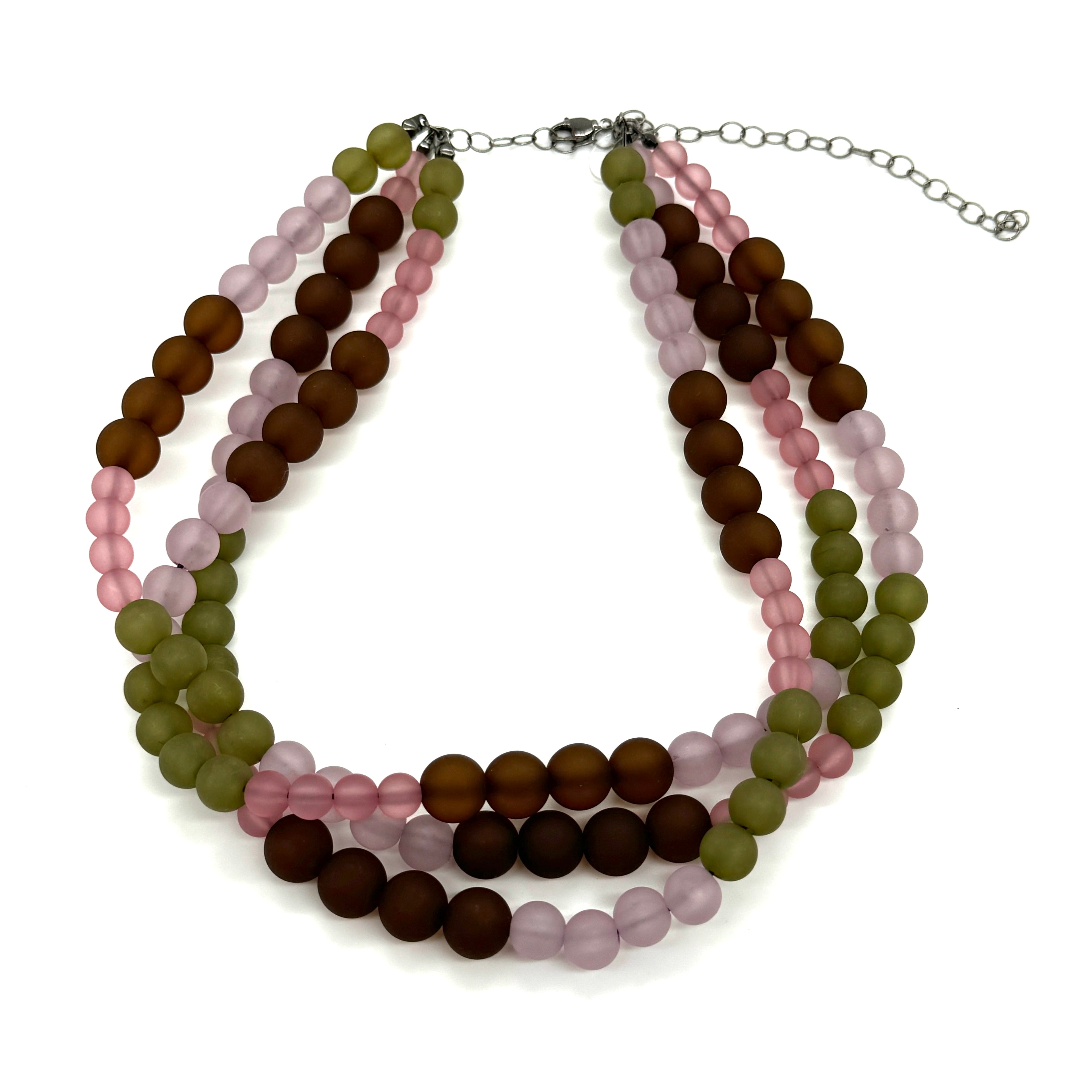 Muted Tapestry Frosted Morgan Necklace