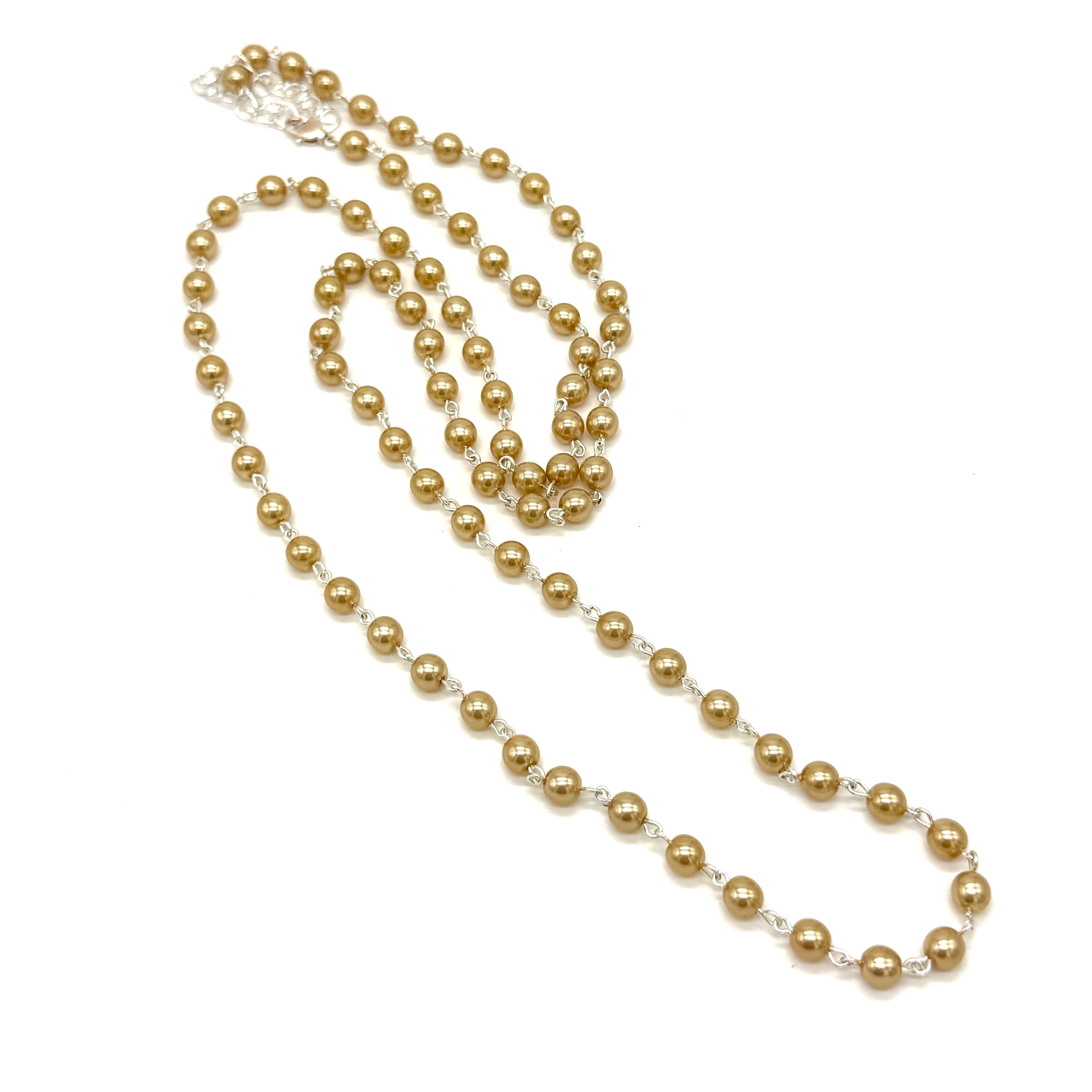Daily Ritual Pearl Necklace - Gold 6mm