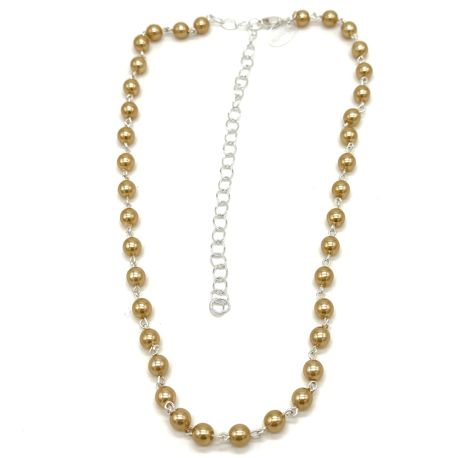 Daily Ritual Pearl Necklace - Gold 6mm