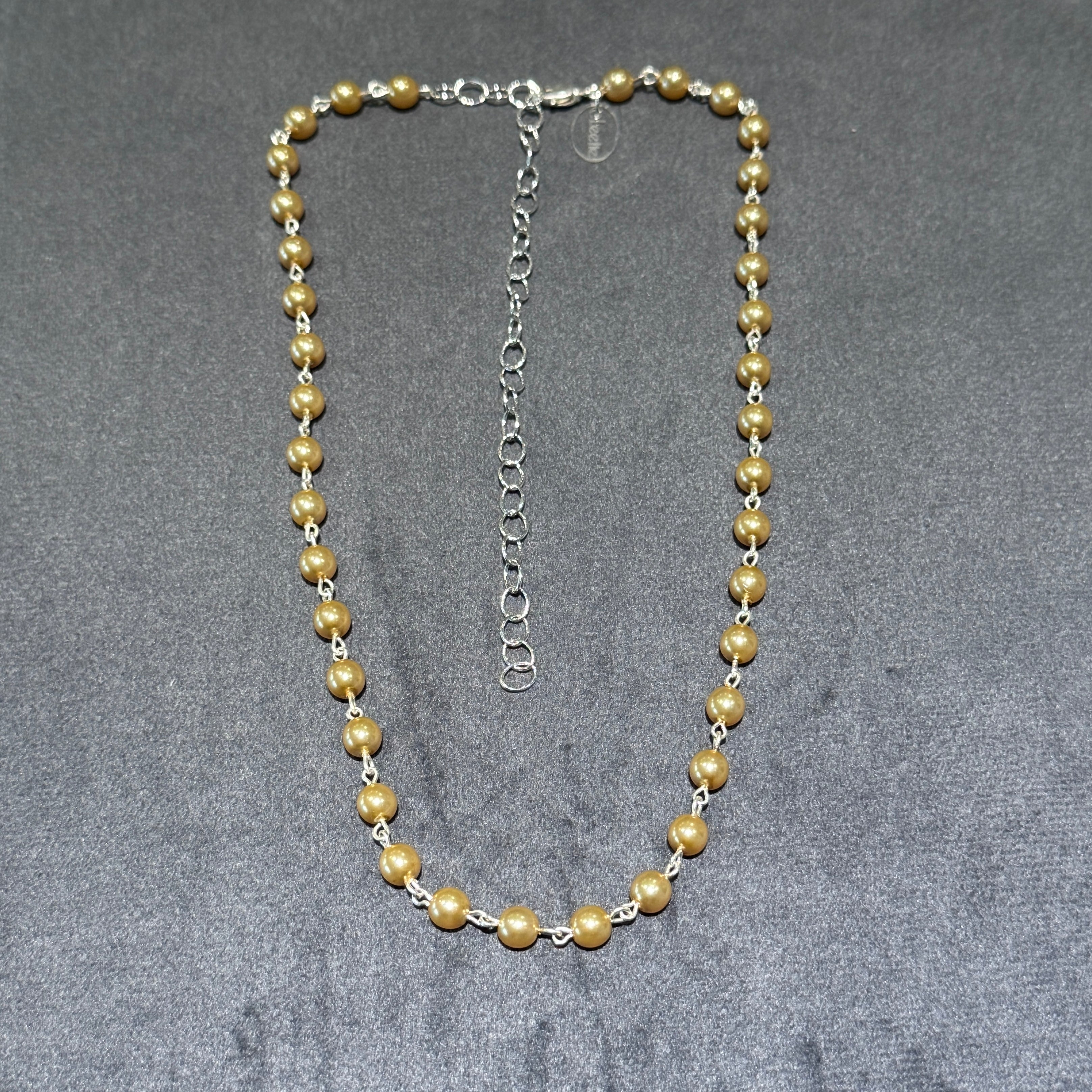 Daily Ritual Pearl Necklace - Gold 6mm