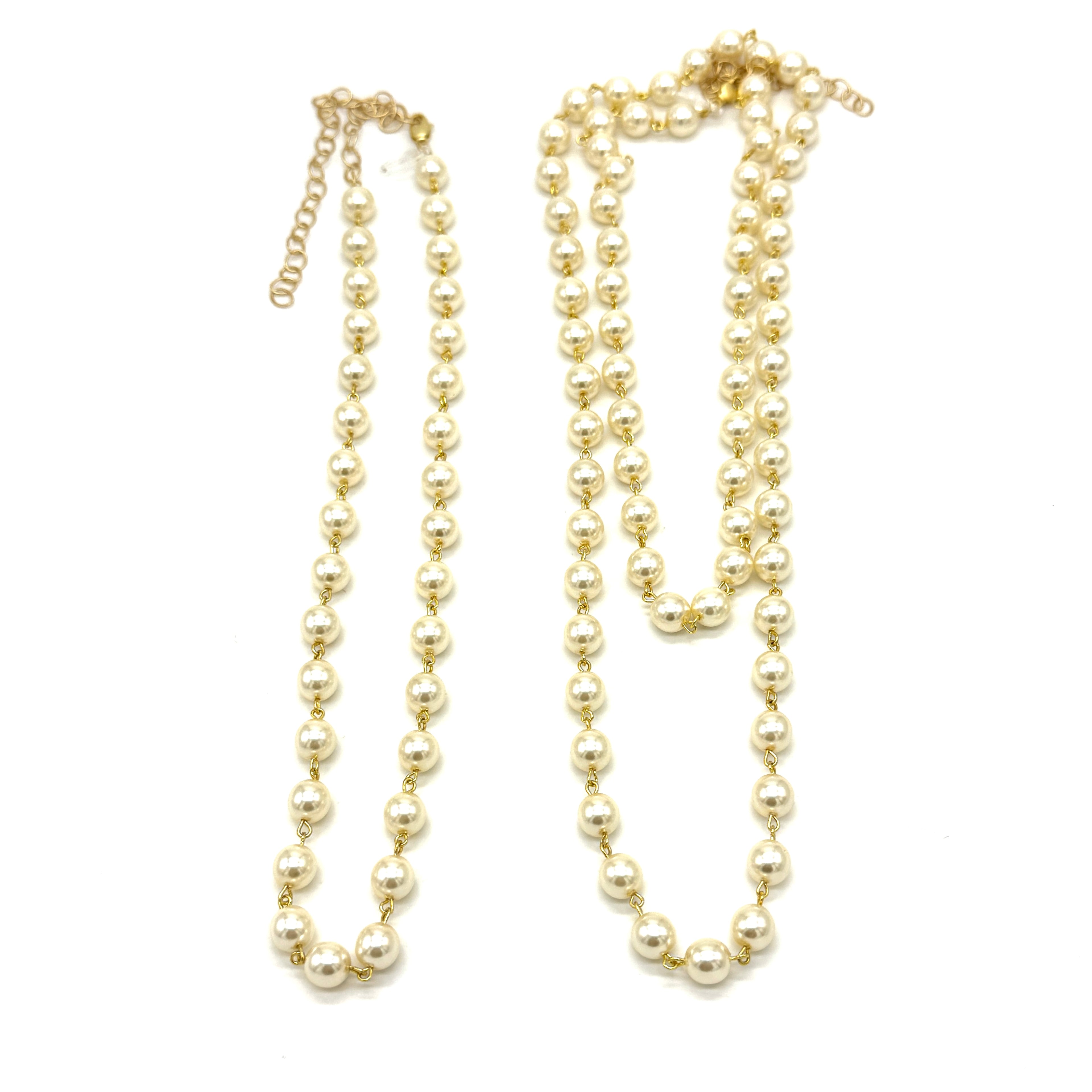 Daily Ritual Pearl Necklace – Cream 8mm