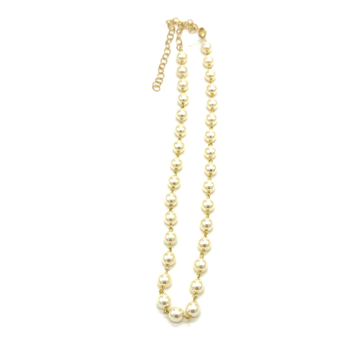 Daily Ritual Pearl Necklace – Cream 8mm
