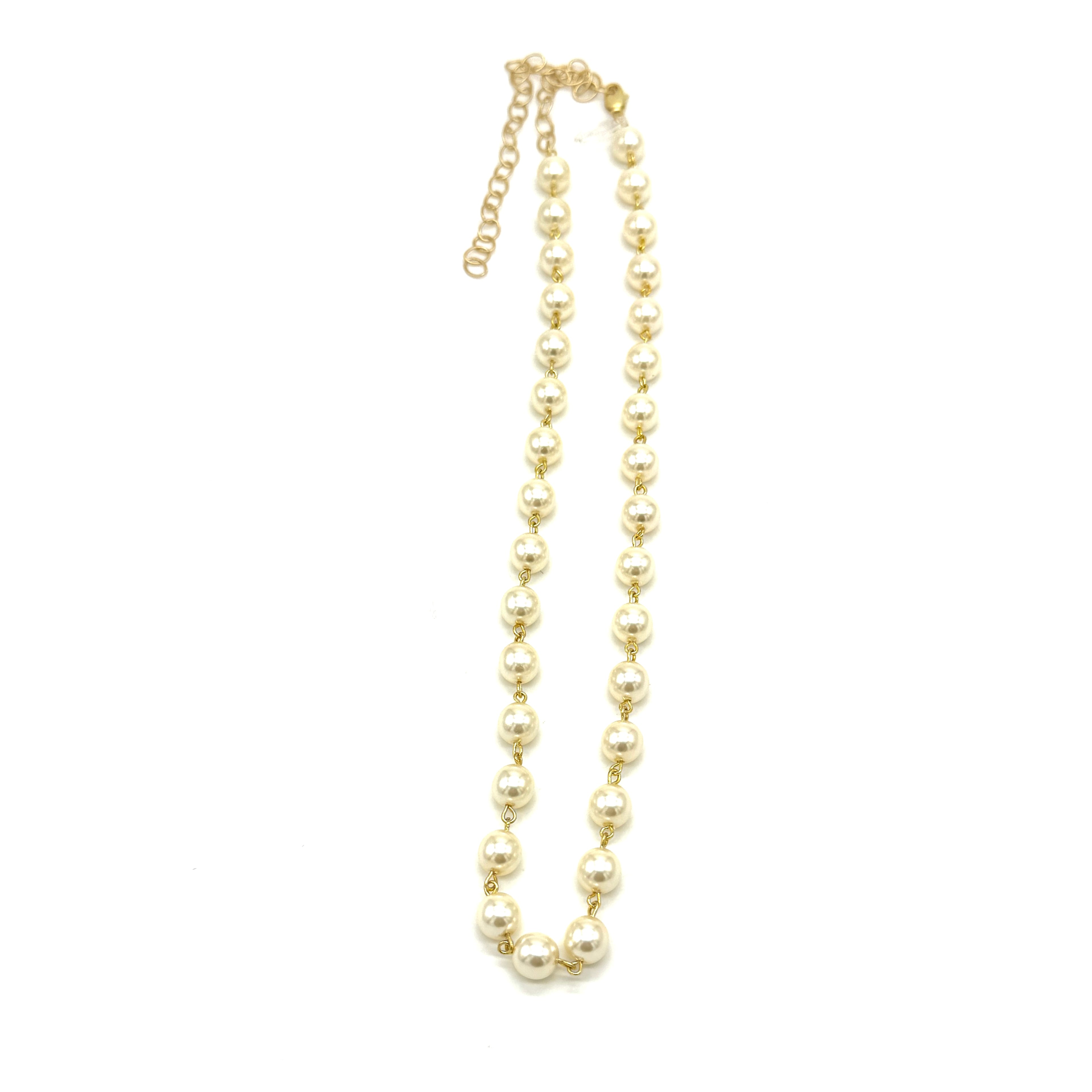 Daily Ritual Pearl Necklace – Cream 8mm