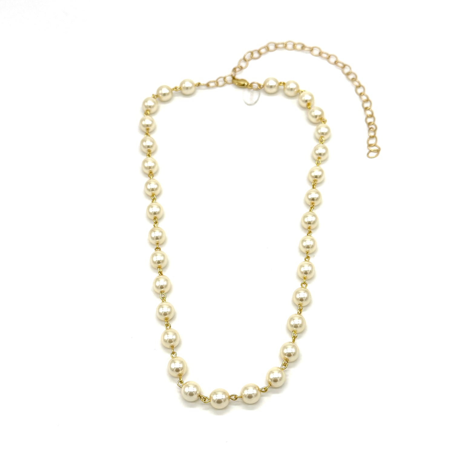 Daily Ritual Pearl Necklace – Cream 8mm