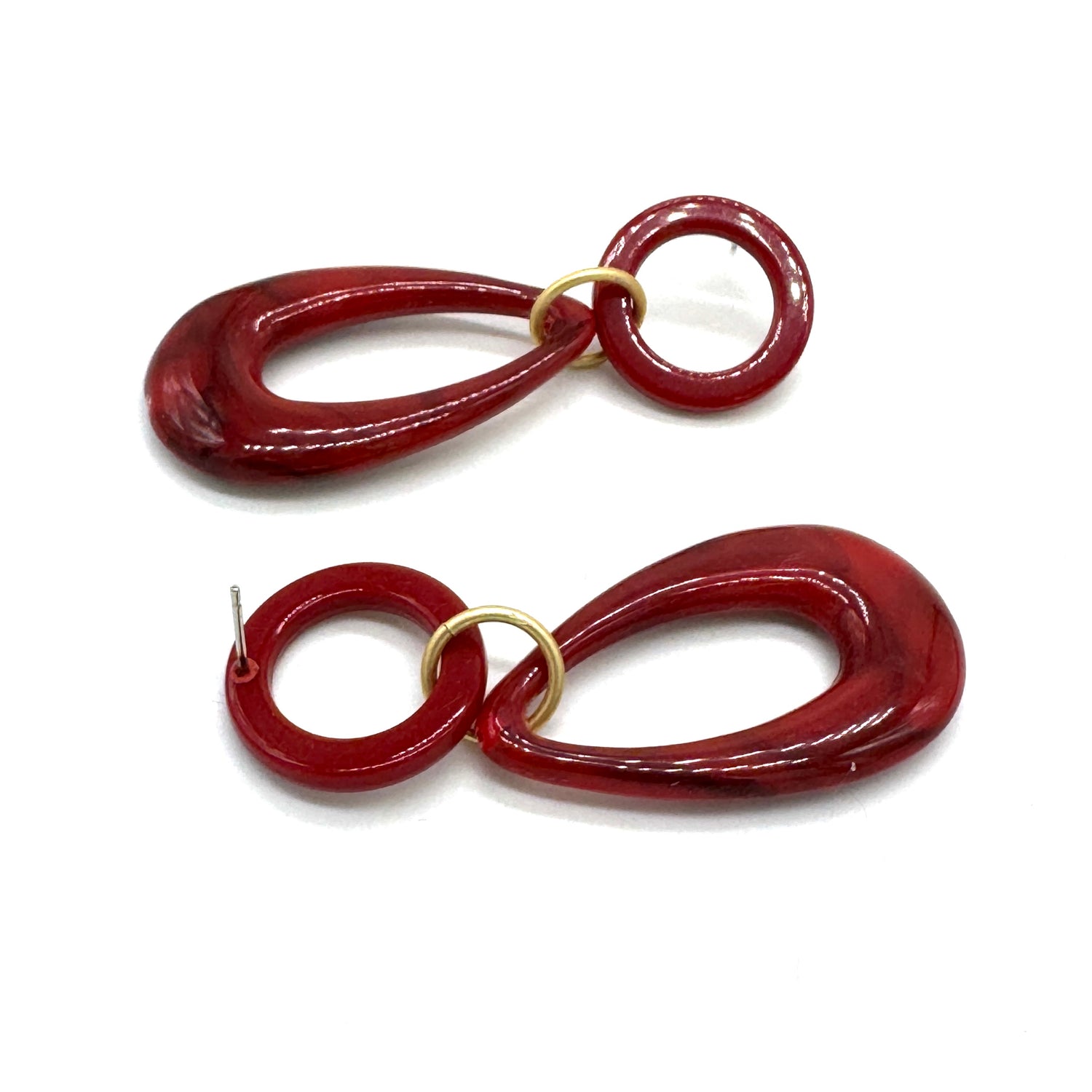 Ruby Hollow Teardrop Earrings *DoorBUSTER!*