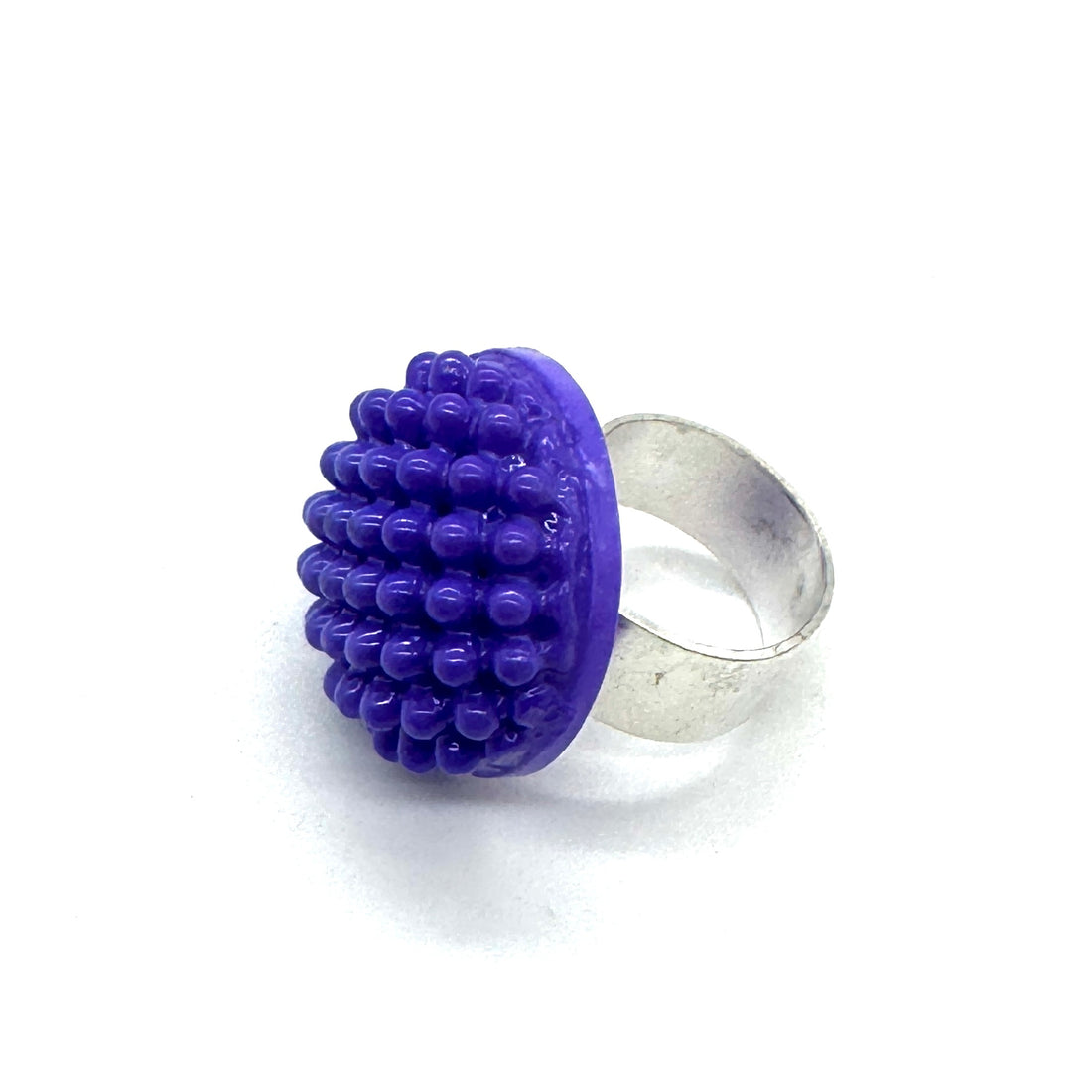 Purple Nubby Cocktail Ring