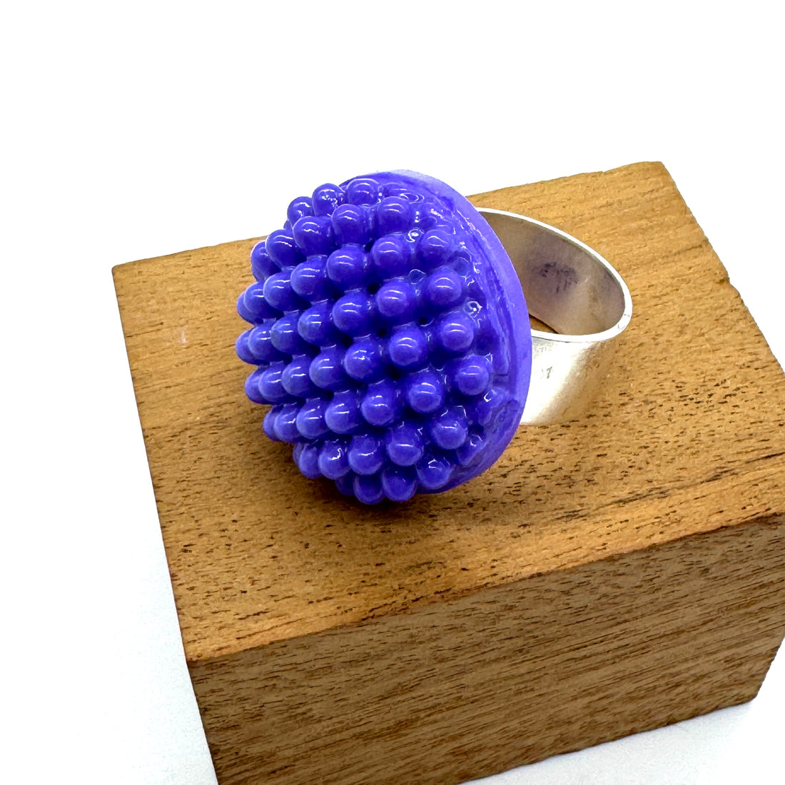 Purple Nubby Cocktail Ring