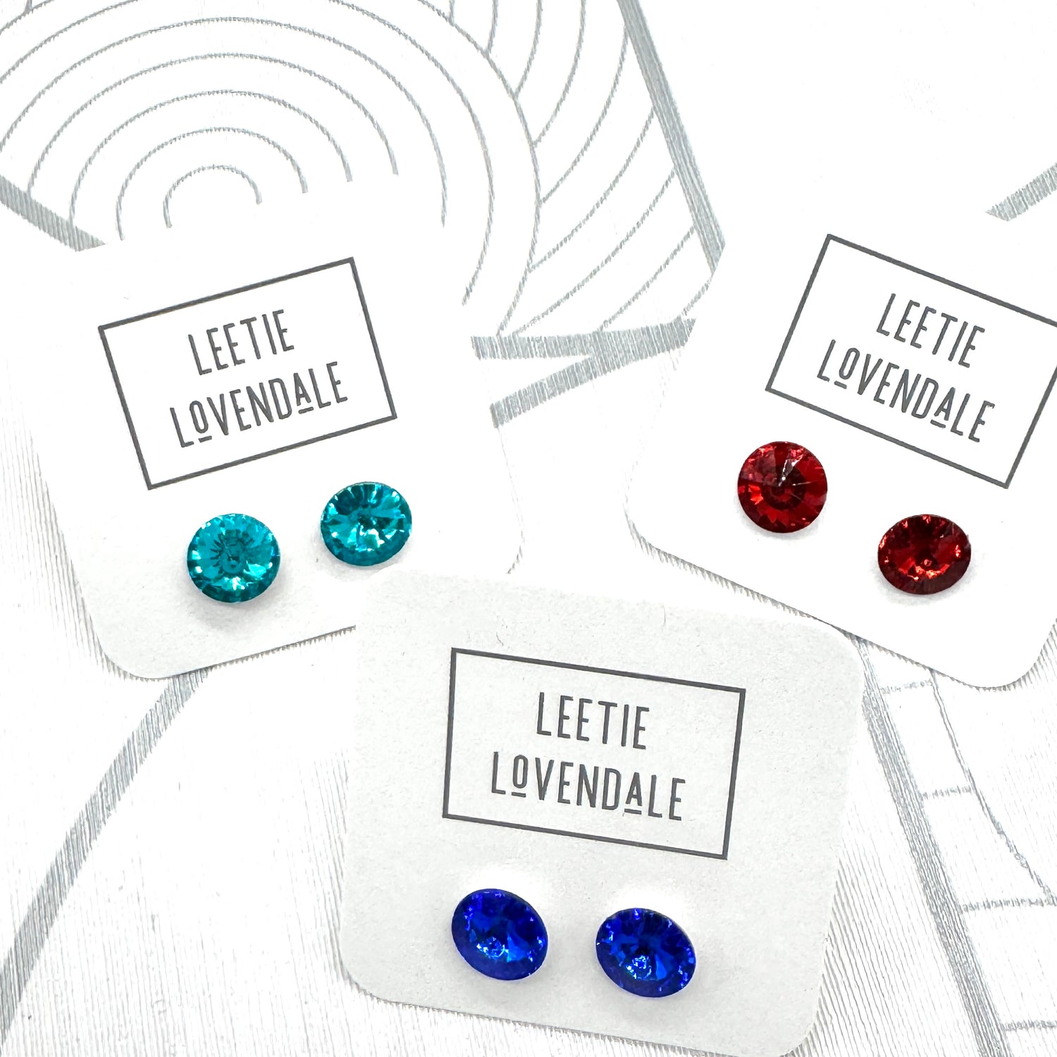 Rivoli Shine On Earrings - Mini 10mm