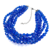 bright blue fashion necklace