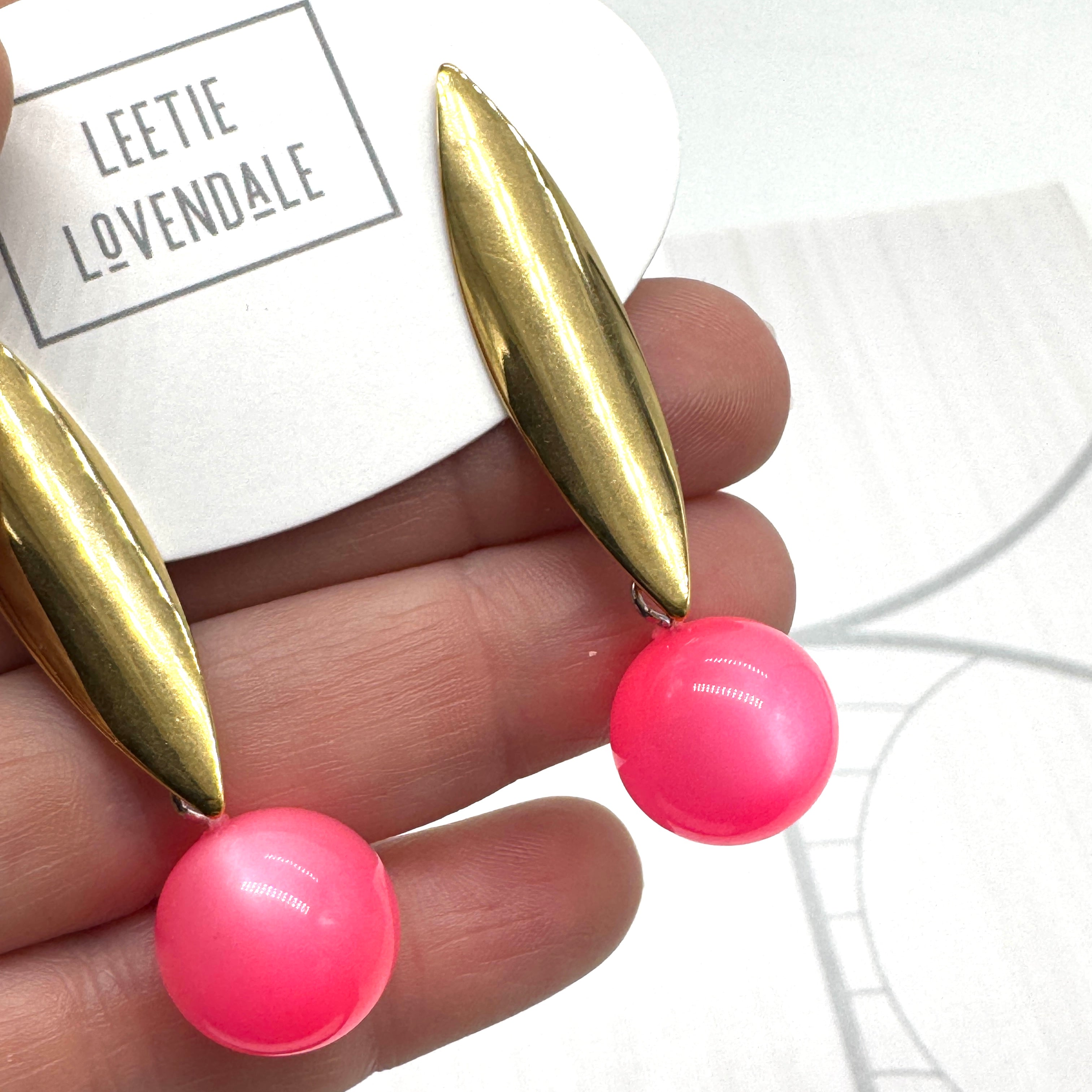 Eclipse Moonglow Pod Drop Earrings