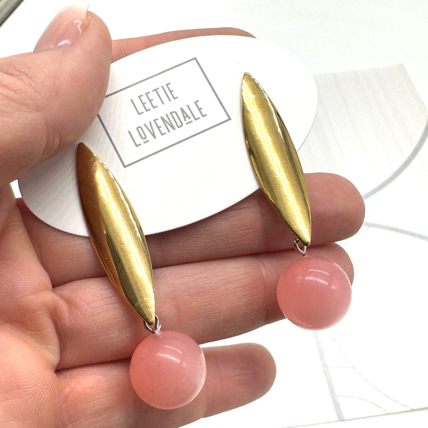 Eclipse Moonglow Pod Drop Earrings