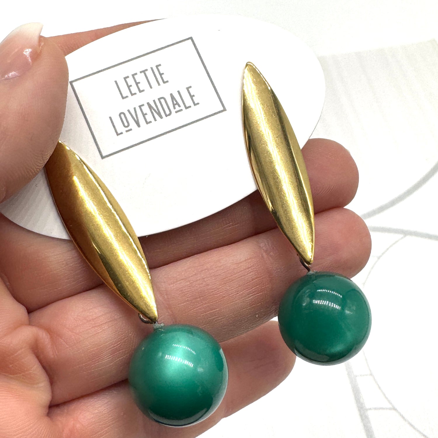 Eclipse Moonglow Pod Drop Earrings