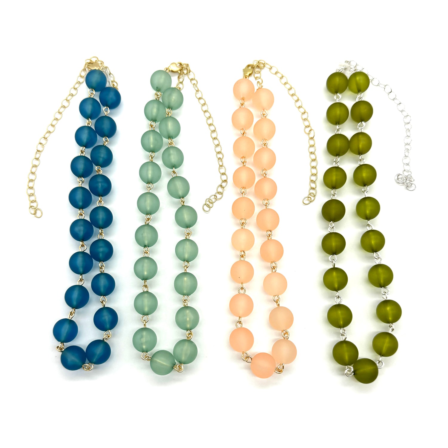 Frosted Amelia Necklace Collection