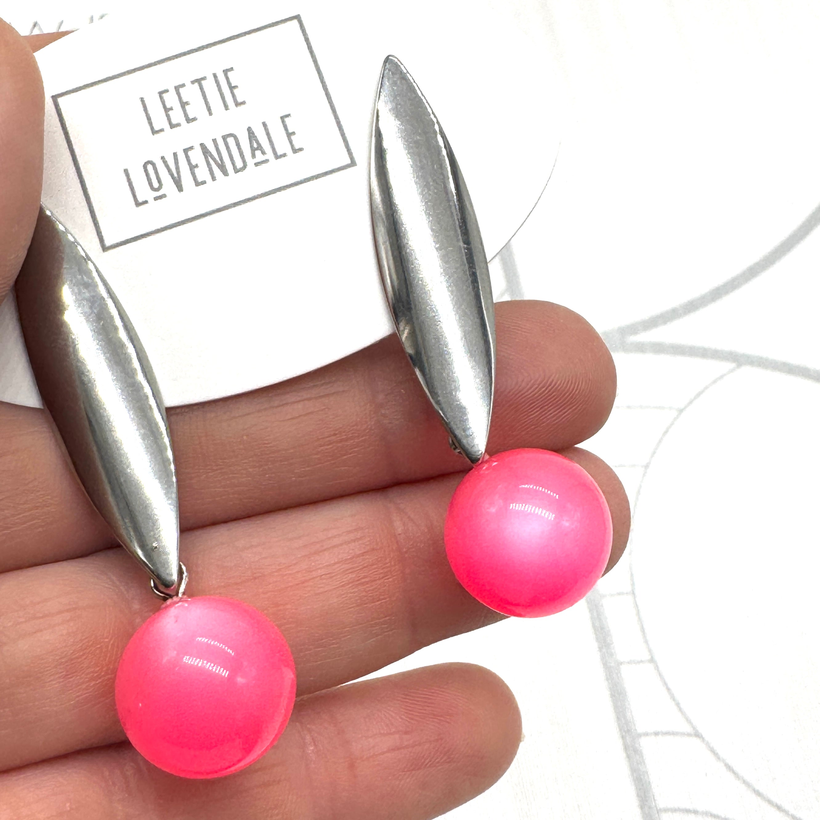 Eclipse Moonglow Pod Drop Earrings