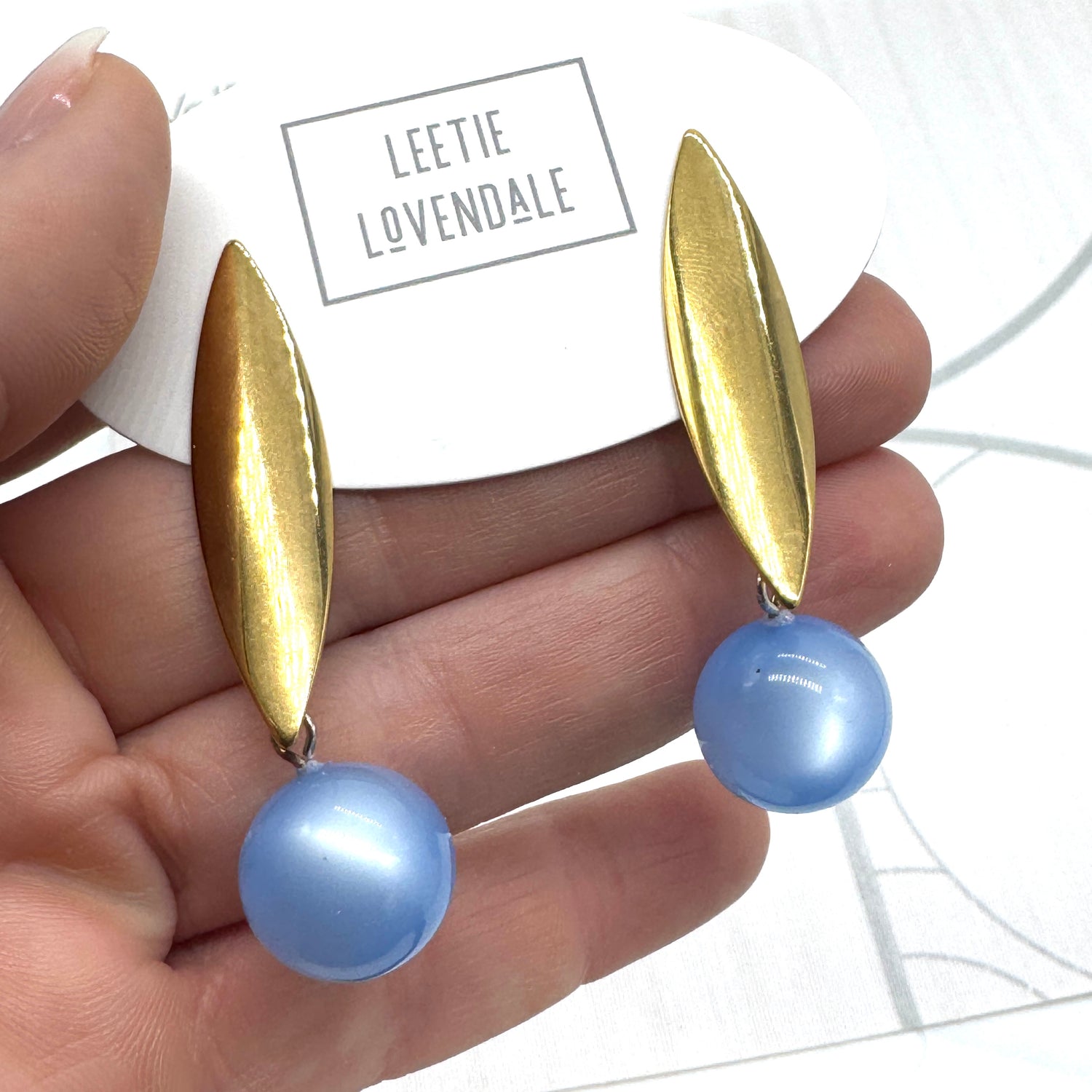 Eclipse Moonglow Pod Drop Earrings