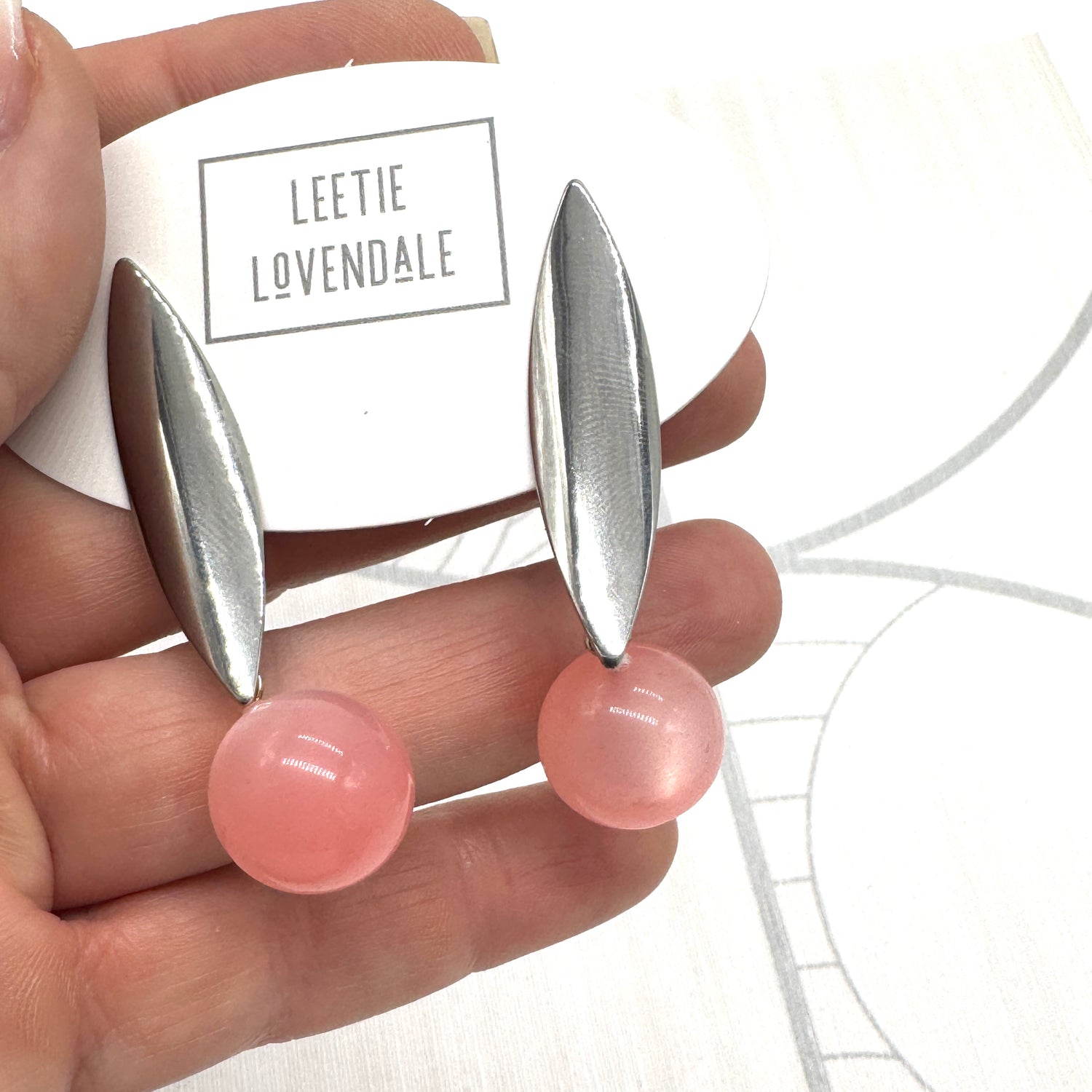 Eclipse Moonglow Pod Drop Earrings