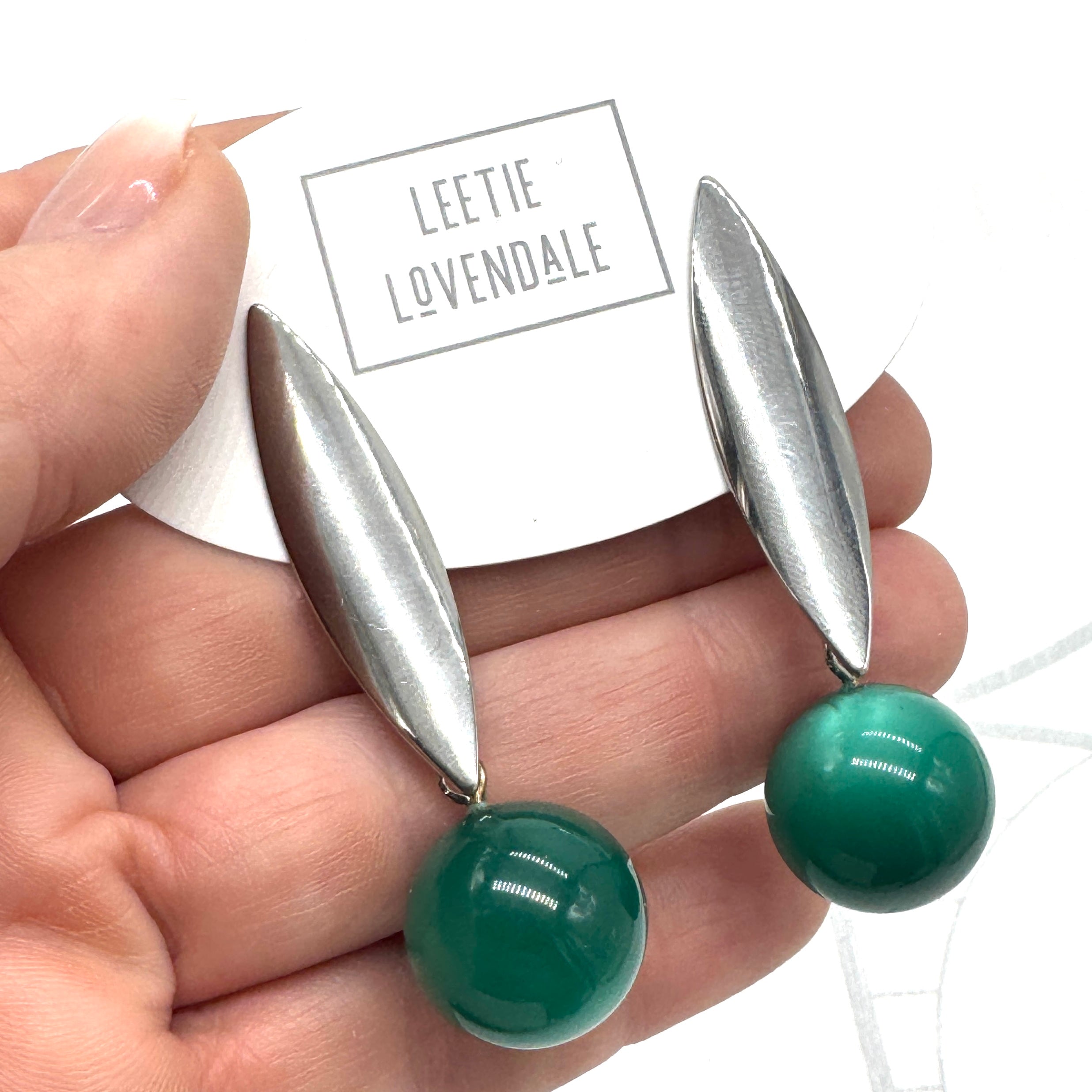 Eclipse Moonglow Pod Drop Earrings