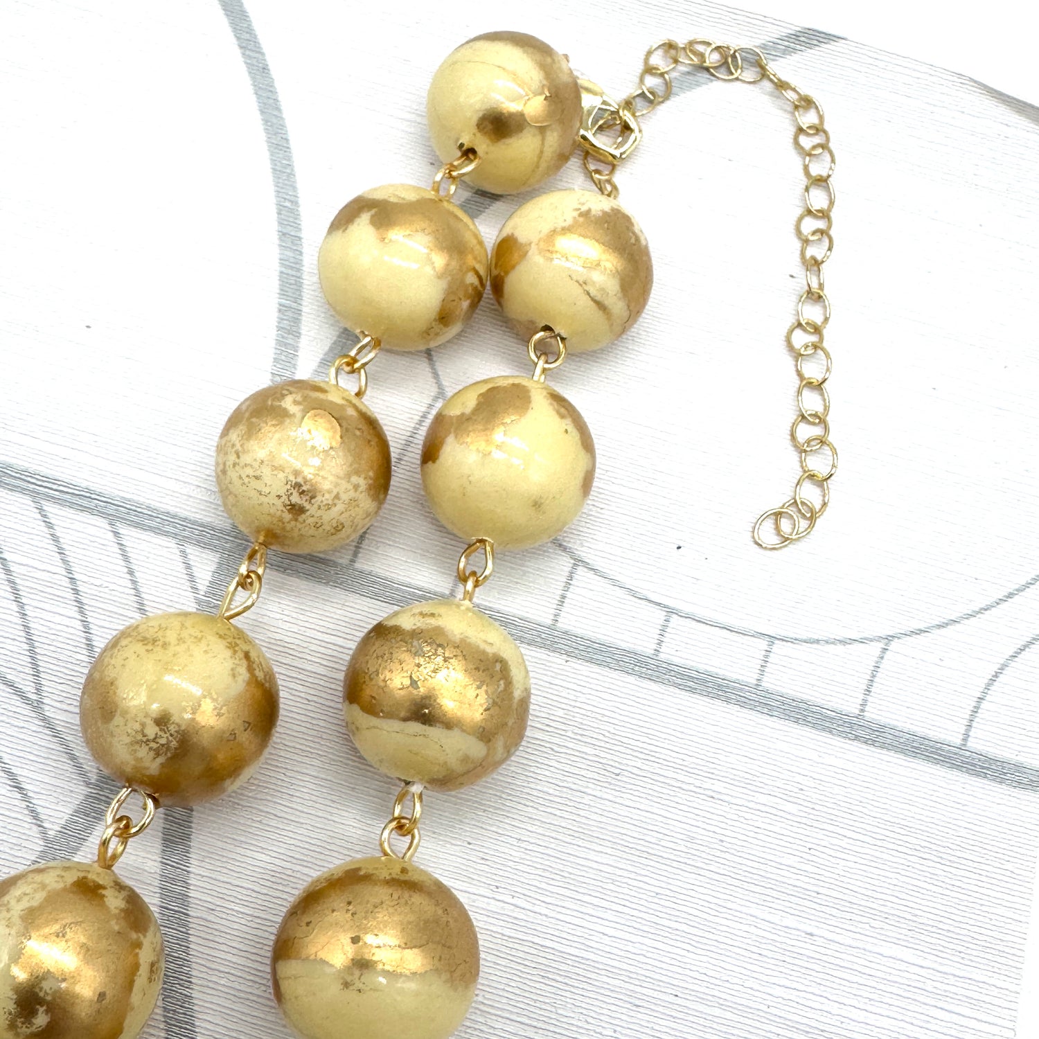 Golden Sands Round Amelia Necklace