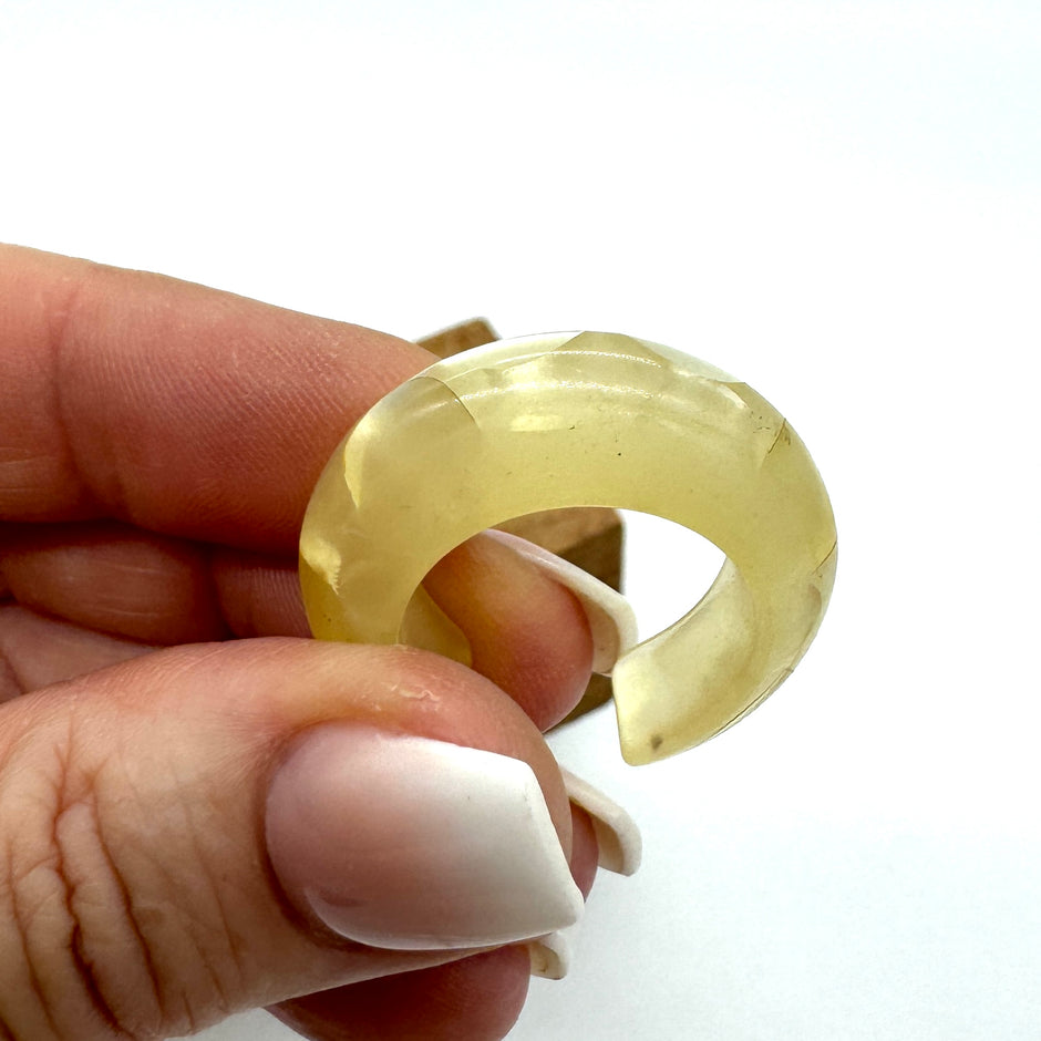 Cocktail Rings Made with Vintage Lucite Statement Jewelry – Leetie ...