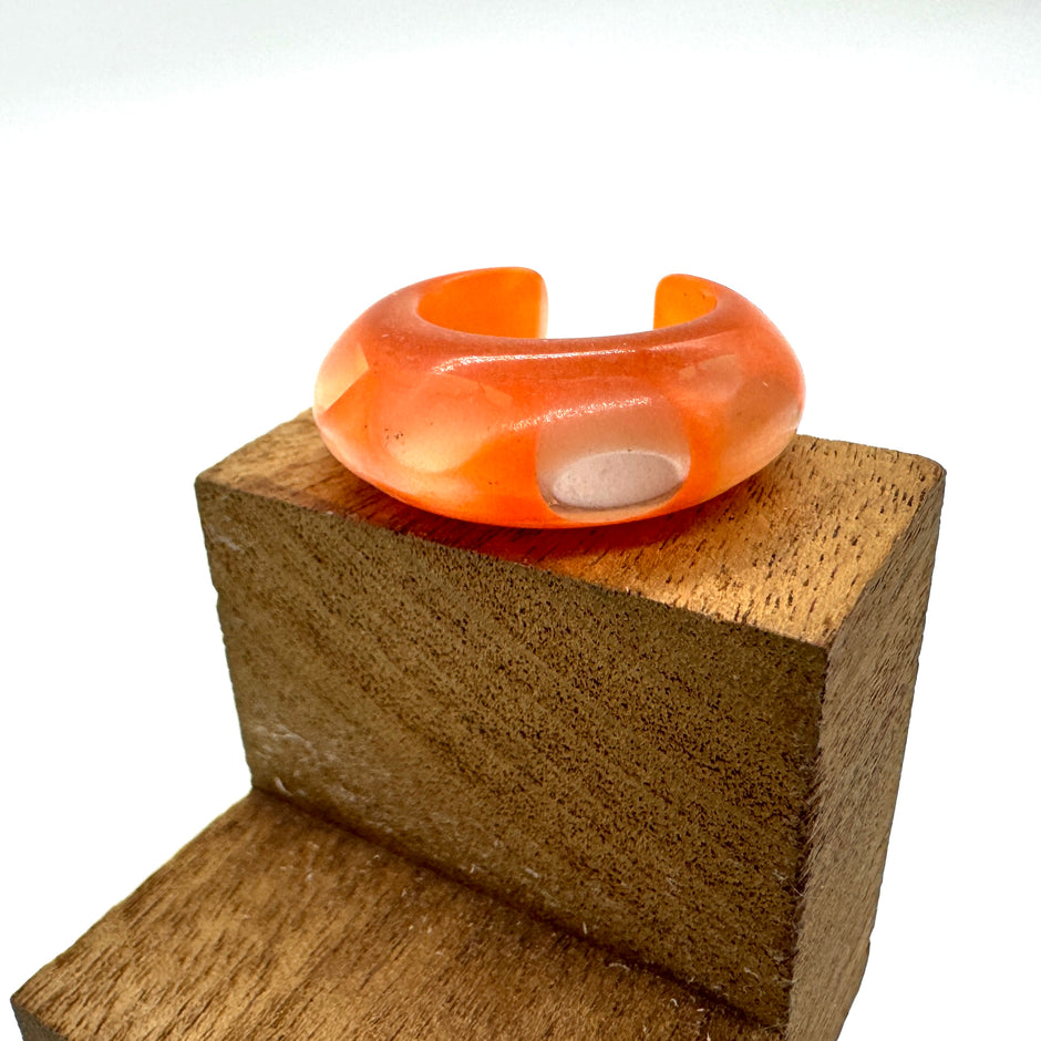 Cocktail Rings Made with Vintage Lucite Statement Jewelry – Leetie ...