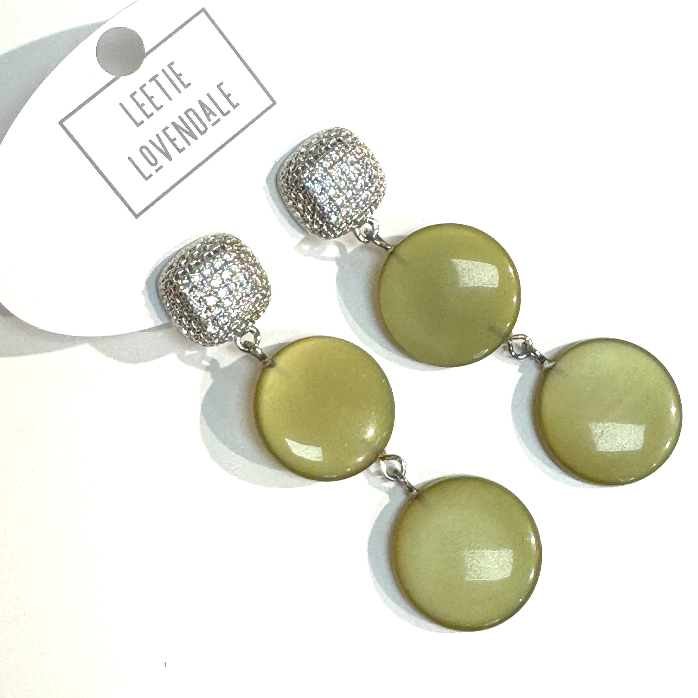 Moonset Triple Pavé Drop Earrings