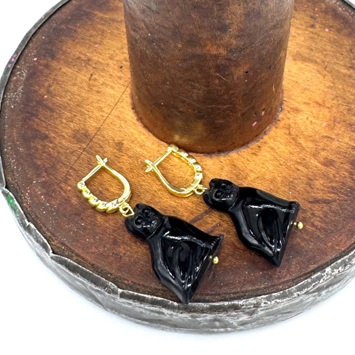 Black Cat Magic Earrings