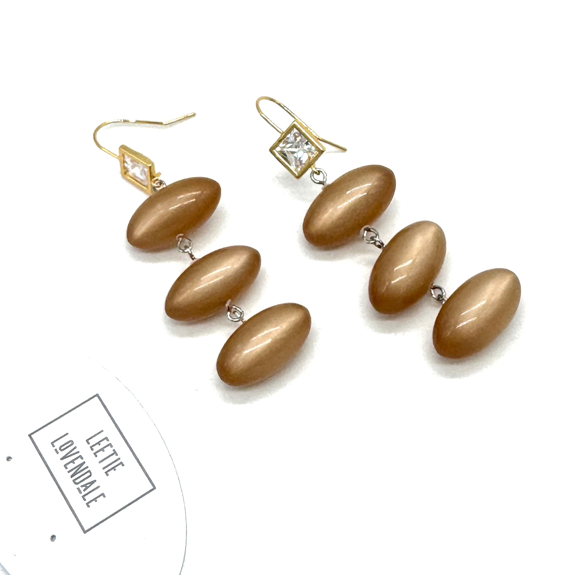 Champagne Facet &amp; Glow Earrings