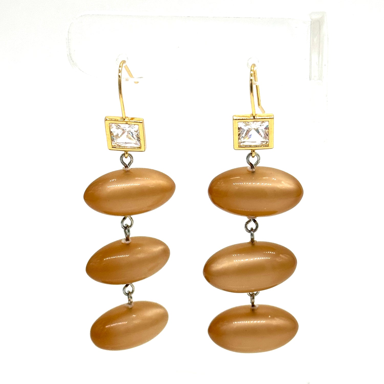 Champagne Facet &amp; Glow Earrings