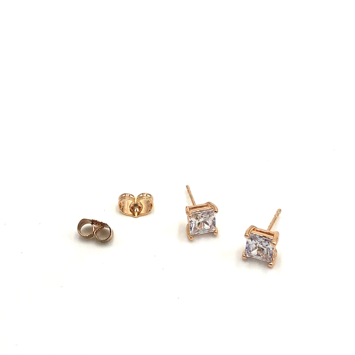 Square Crystal Glisten Stud Earrings