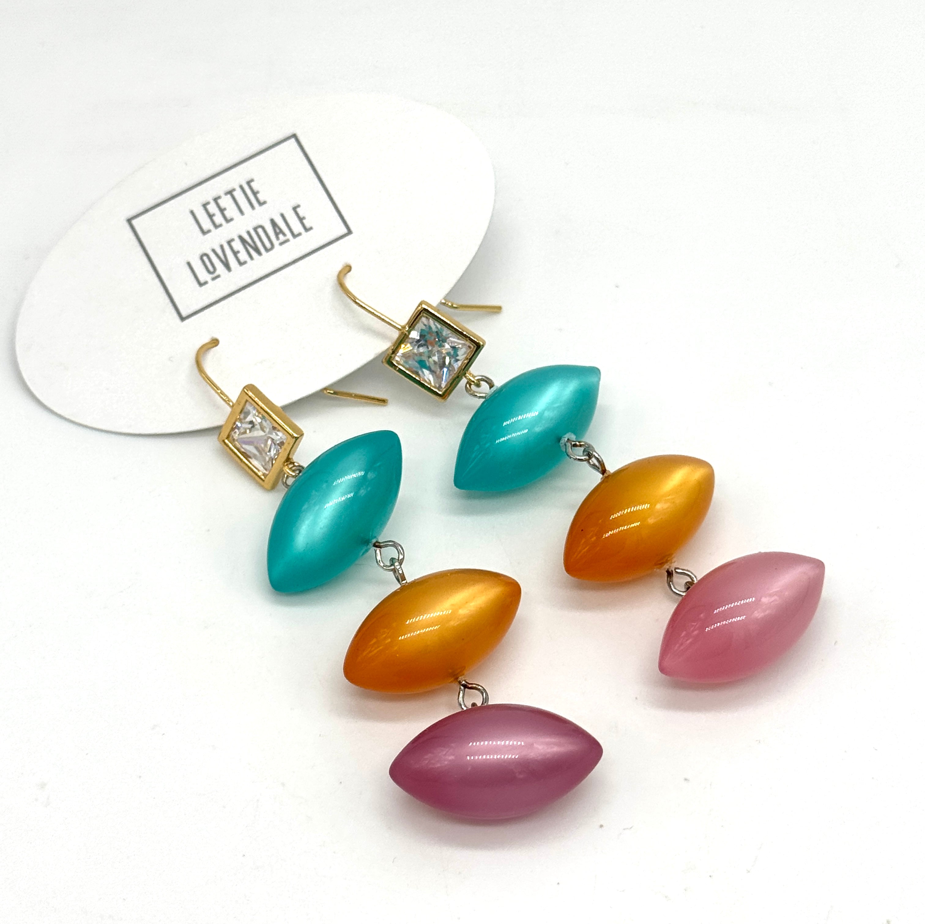 Citrus Facet &amp; Glow Earrings