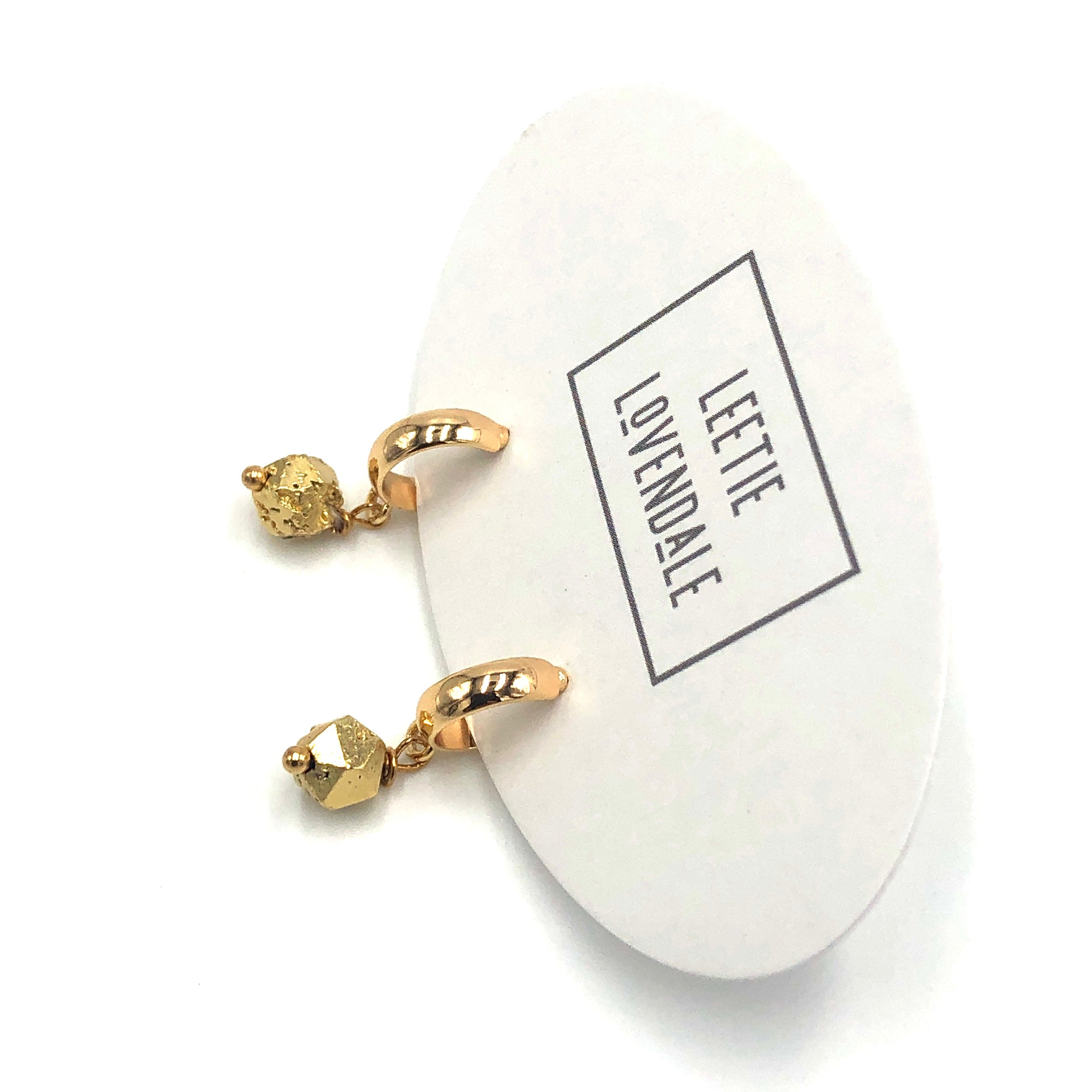 Lava Gold Hoop Earrings