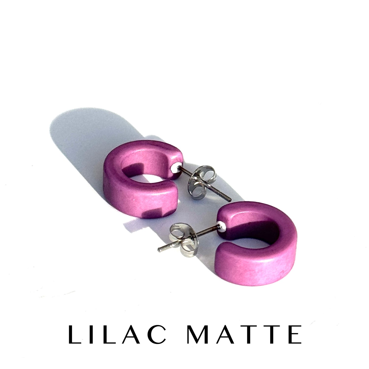 Matte Mini Hugger Hoop Earrings