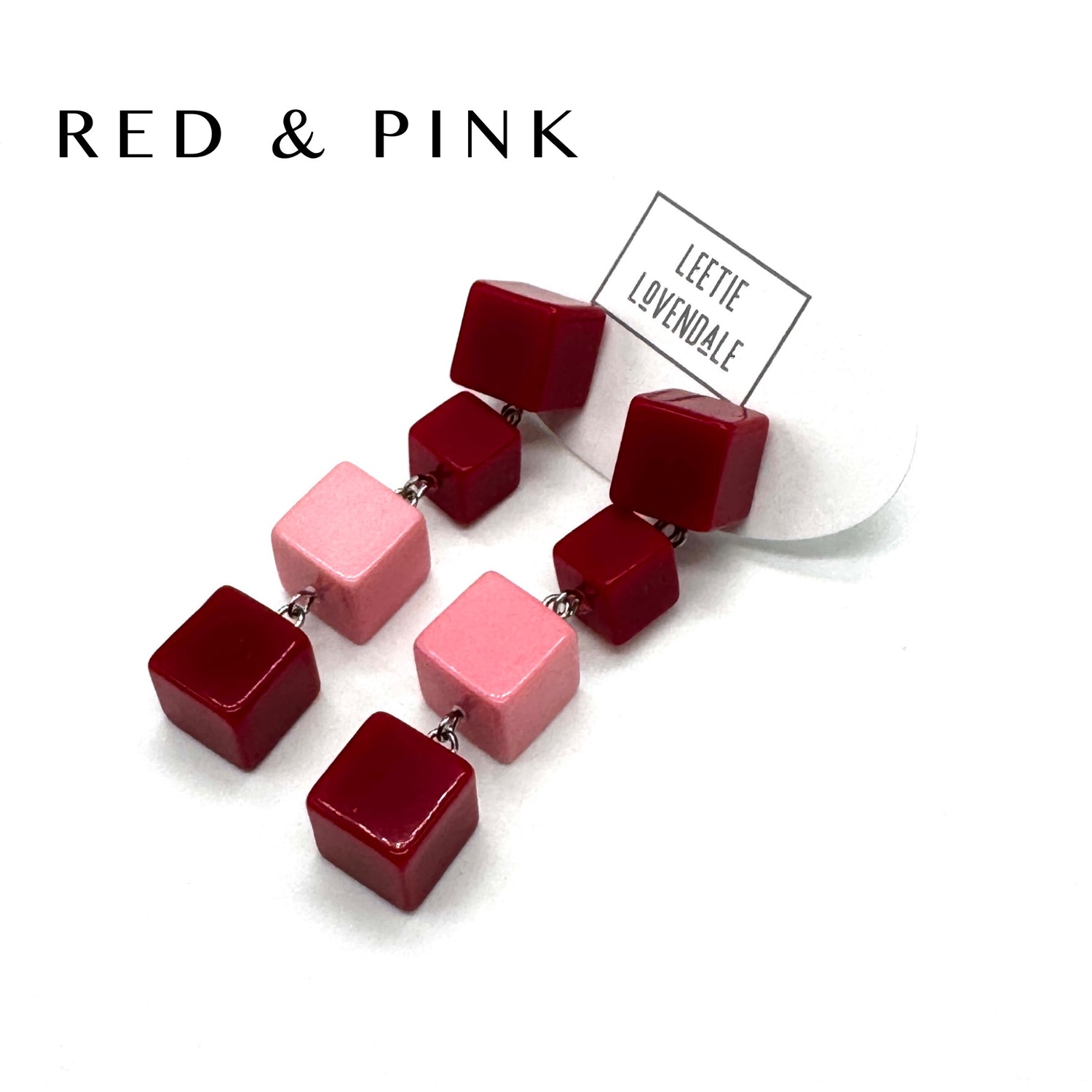 Pixel Cube Drop Earrings
