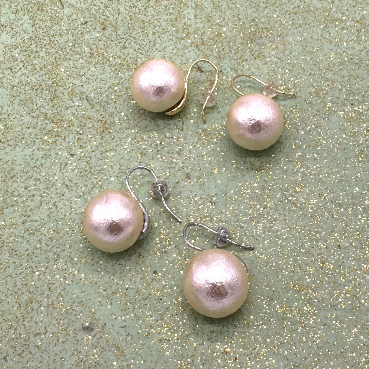 Silken Pearl Drop Earrings