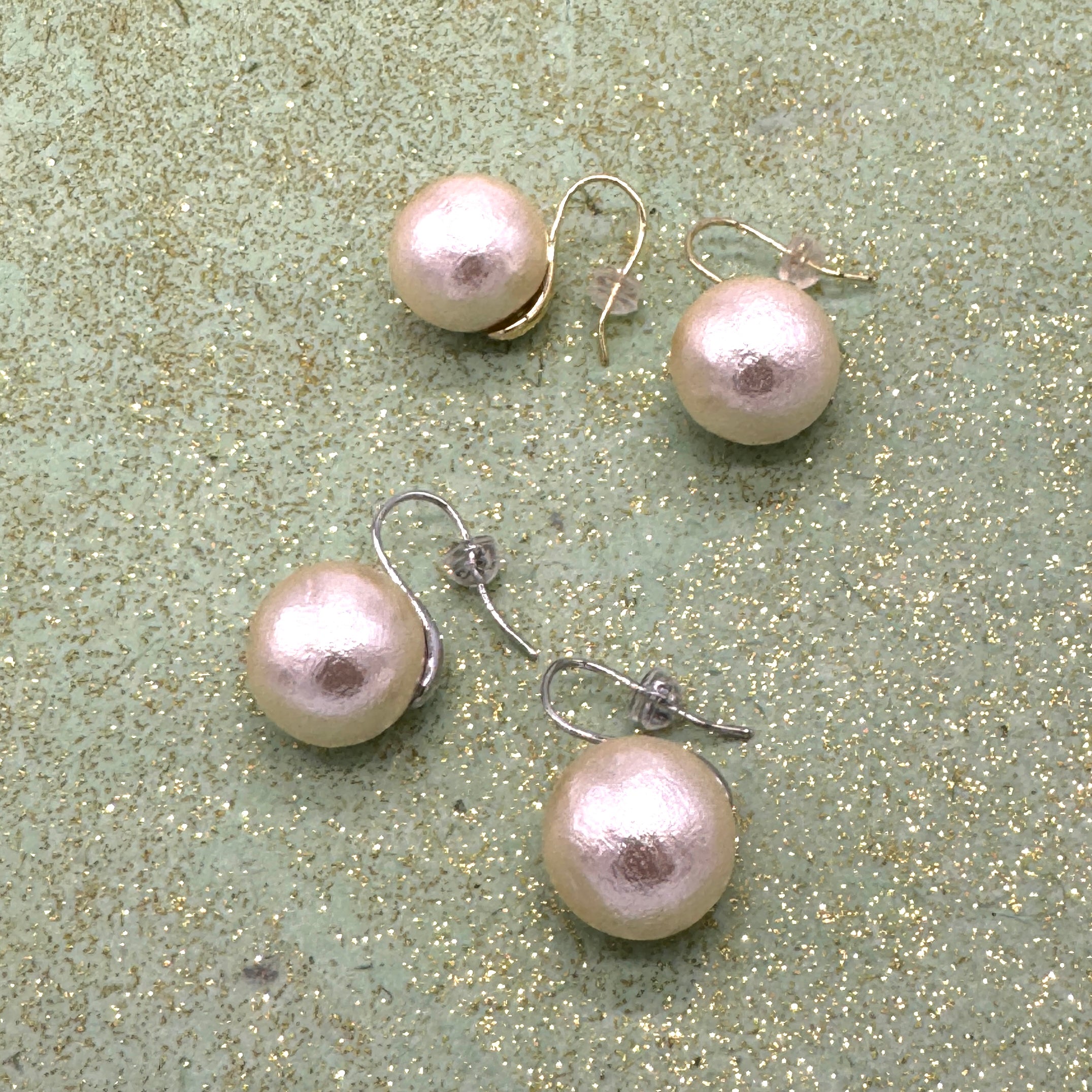 Silken Pearl Drop Earrings