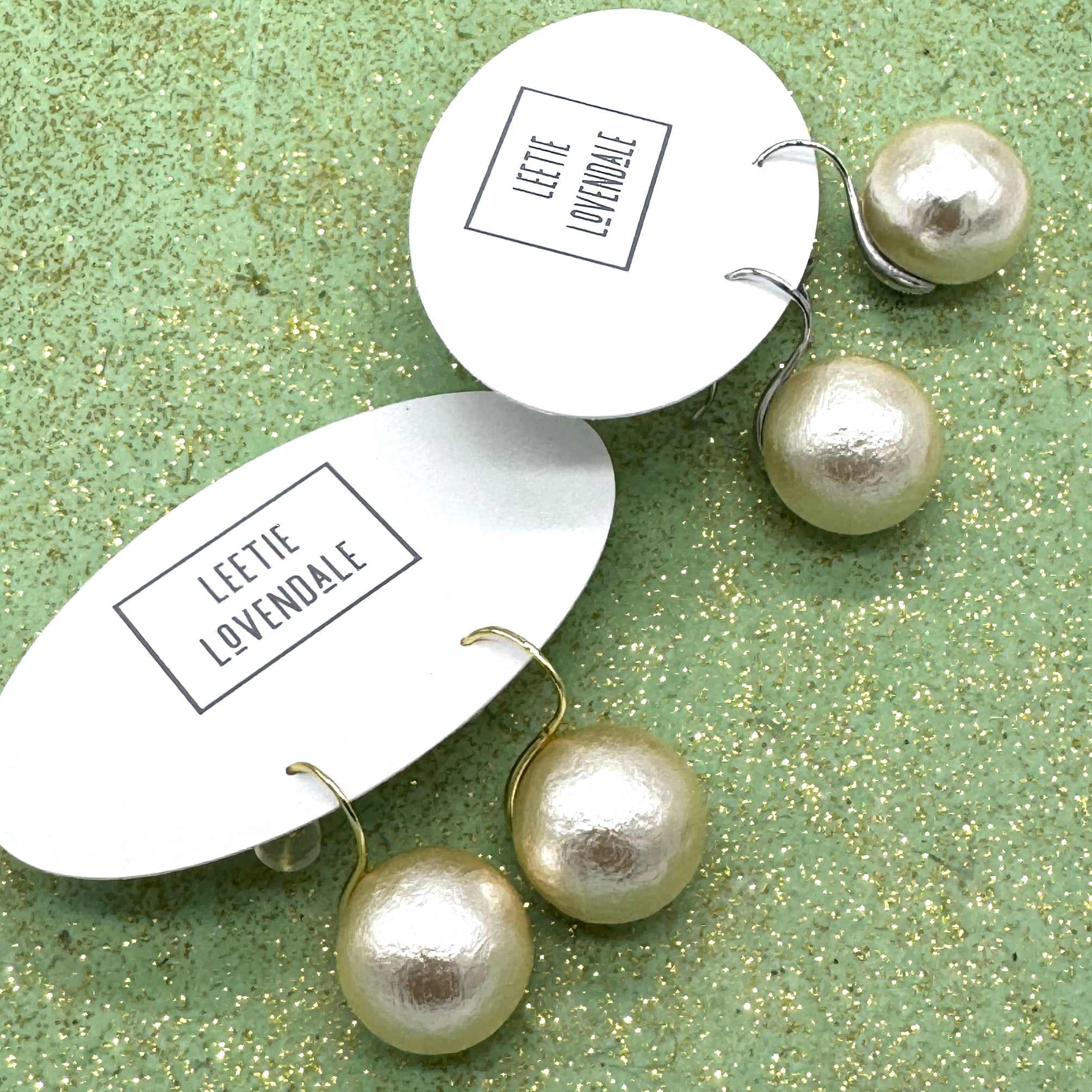 Silken Pearl Drop Earrings