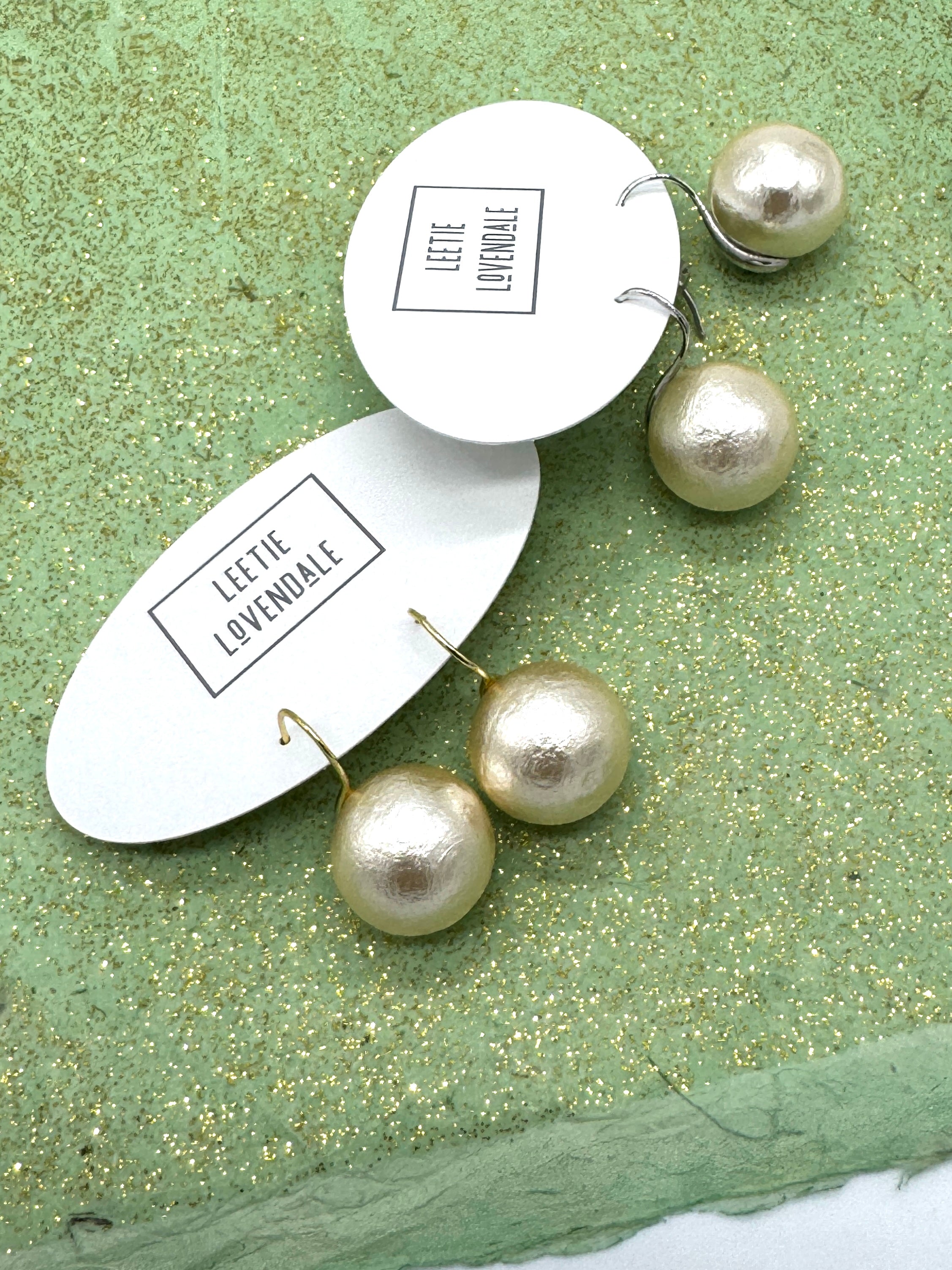 Silken Pearl Drop Earrings