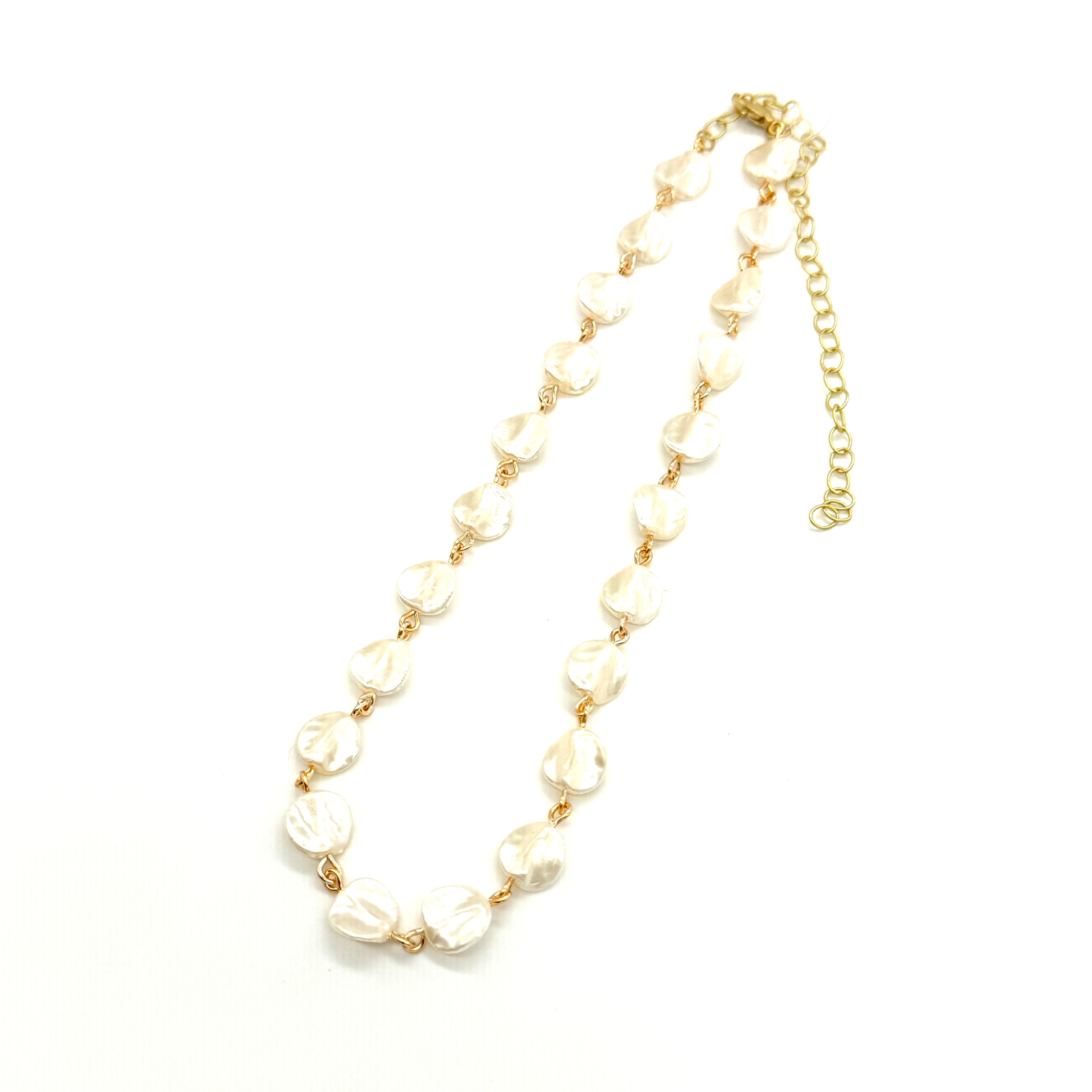 Wafer Pearl Amelia Necklace