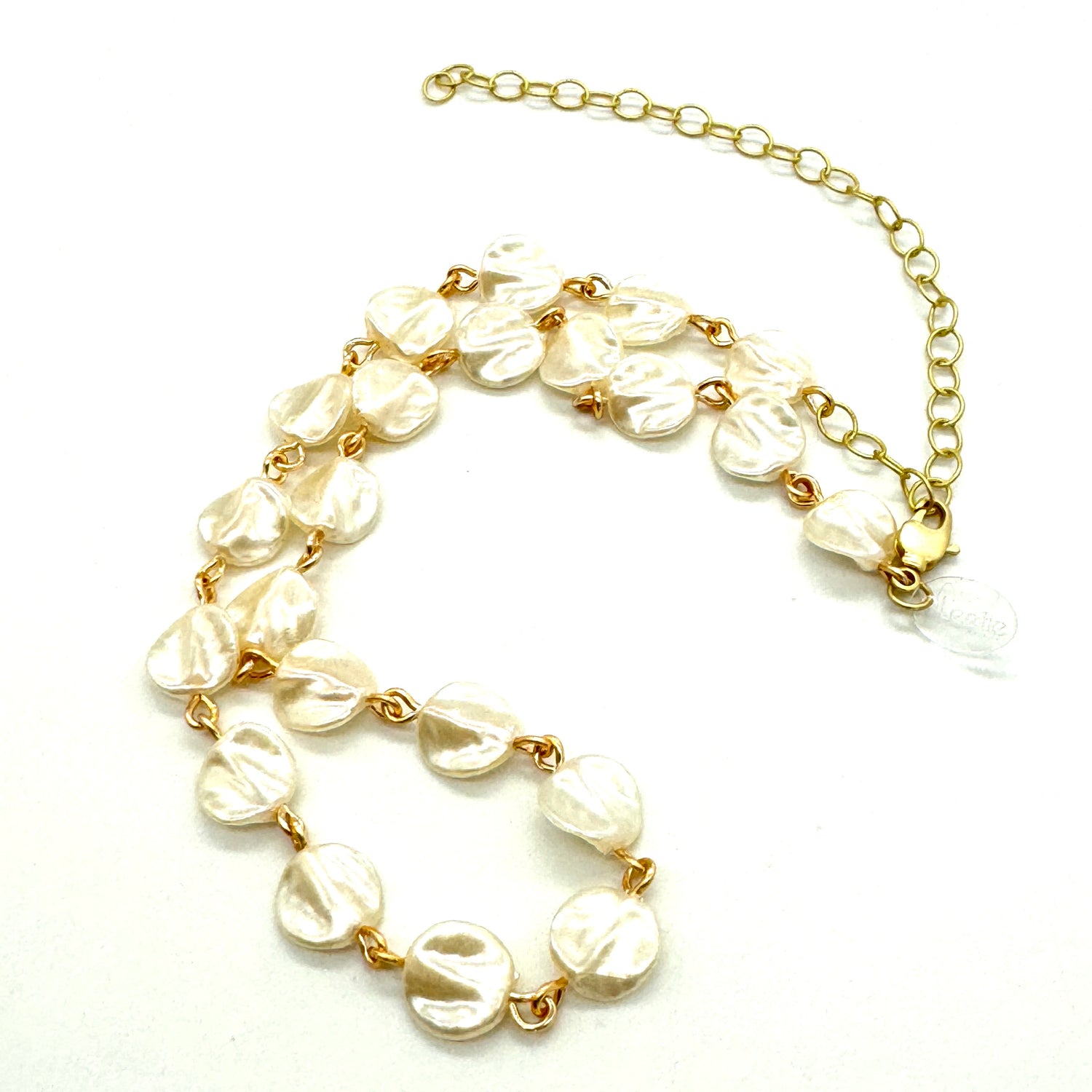 Wafer Pearl Amelia Necklace