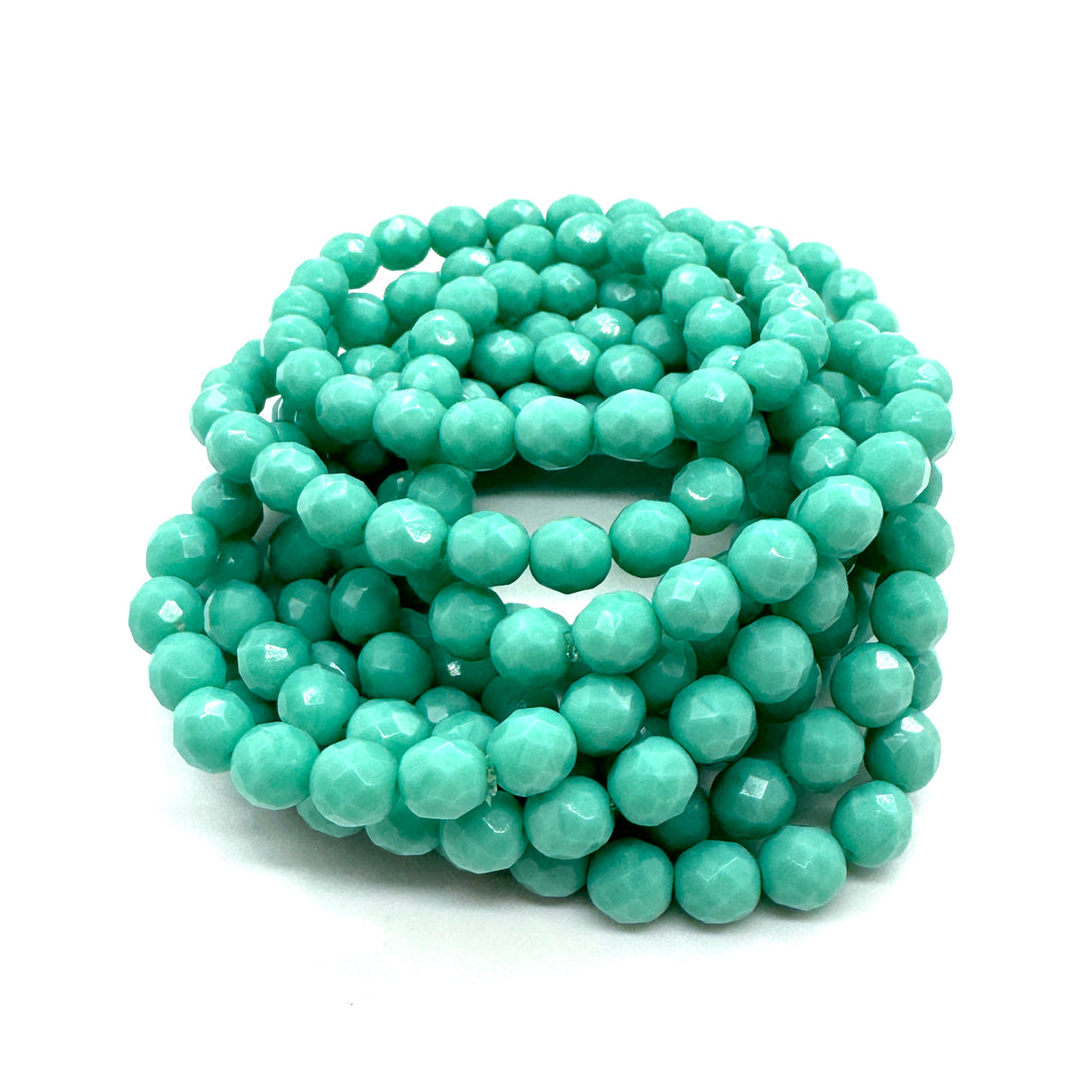 Ocean Mist - Leetie Archival Vintage Glass Stretch Bracelet