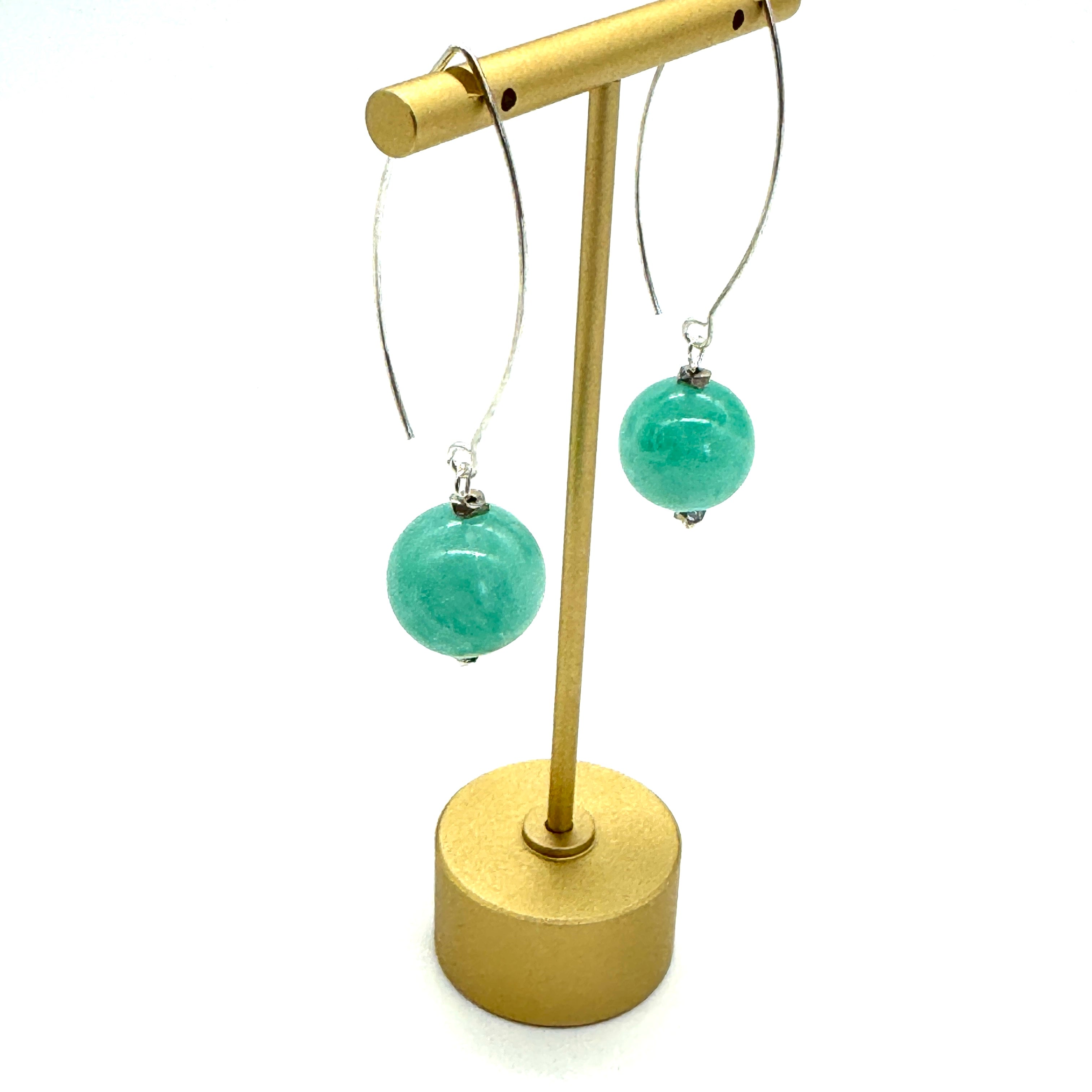 In Season Tiff Teal Raindrop Earrings