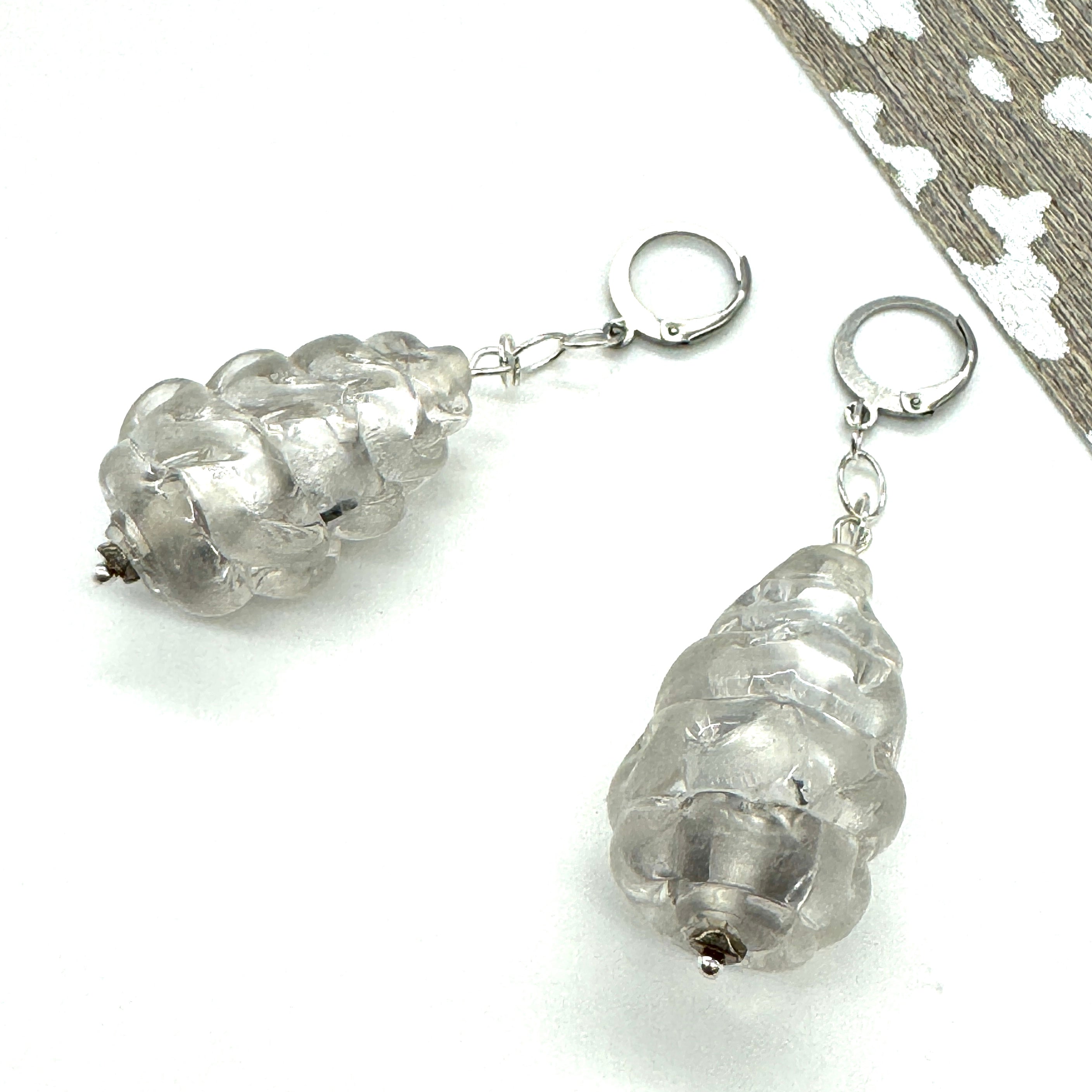 SilPlex Sculpted Teardrop Earrings