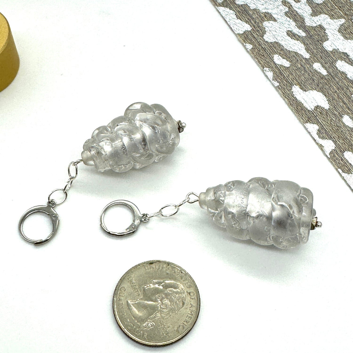 SilPlex Sculpted Teardrop Earrings